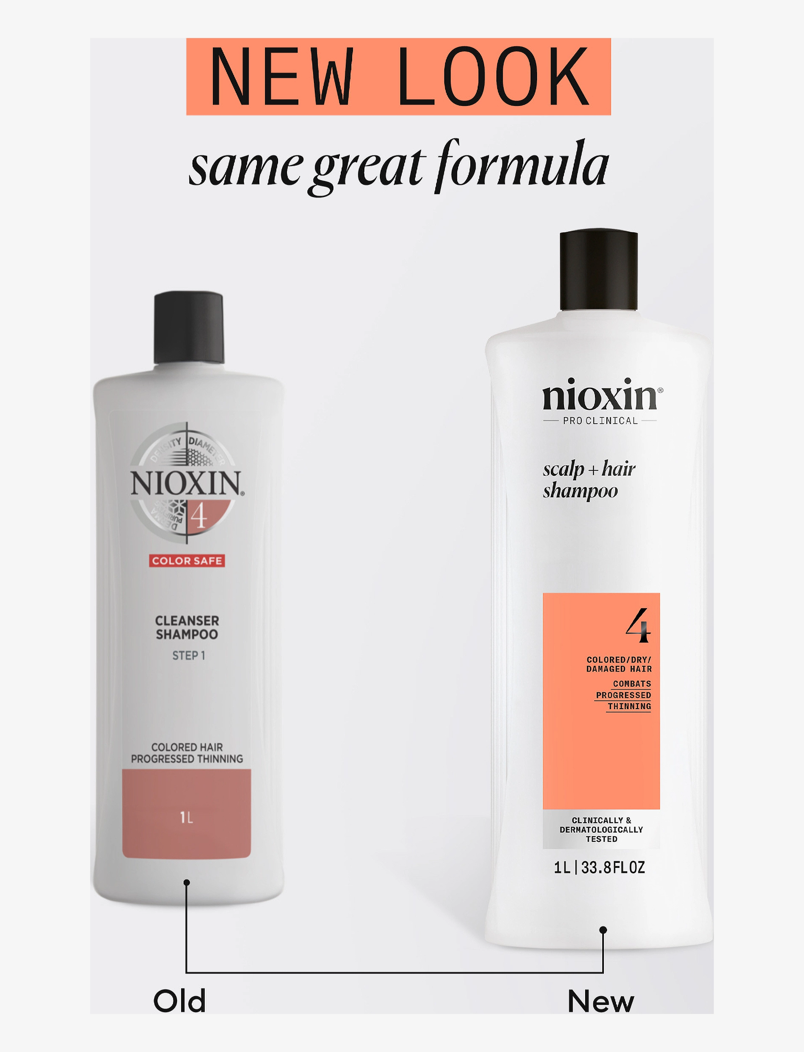 Nioxin - Nioxin System 4 Shampoo for Colored Thinning Hair 1000 ml - shampoo - no color - 5