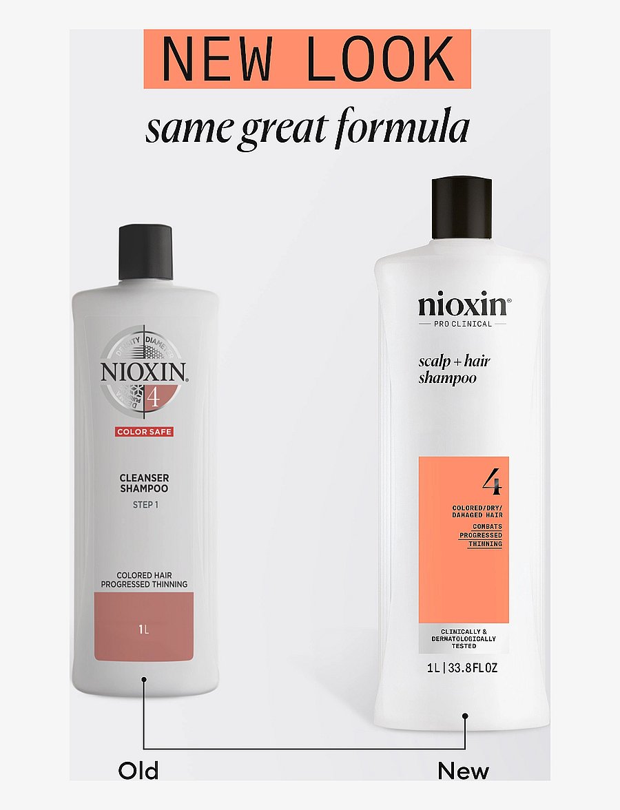 Nioxin - Nioxin System 4 Shampoo for Colored Thinning Hair 1000 ml - Šampoon - no color - 5