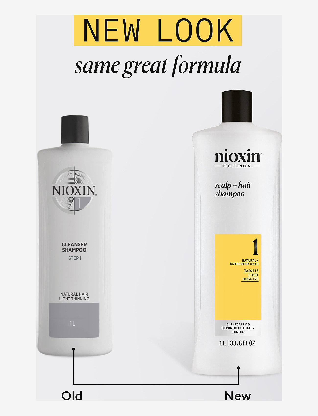 Nioxin - Nioxin System 1 Shampoo for Thinning Hair 1000 ml - hårpleje - no color - 5