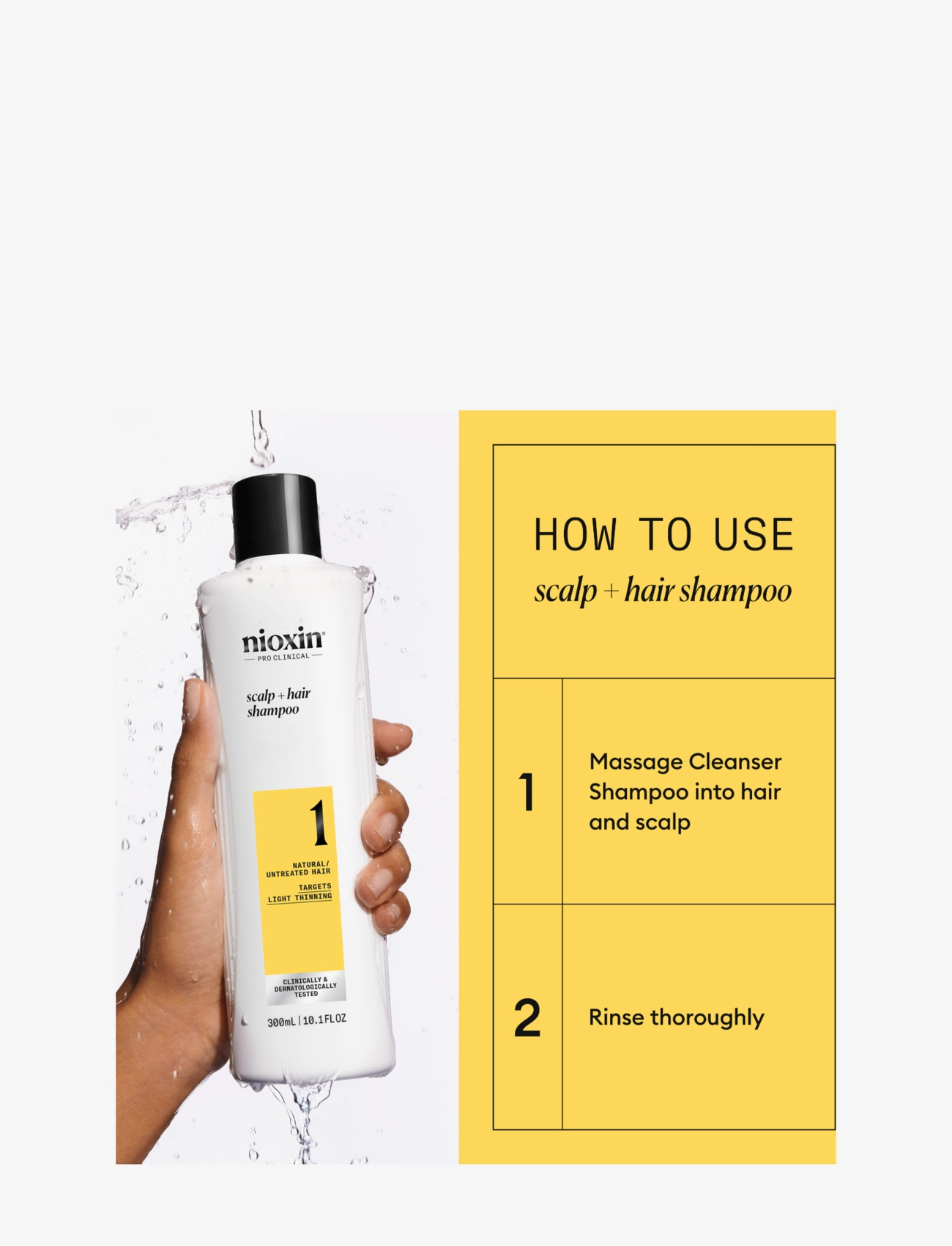 Nioxin - Nioxin System 1 Shampoo for Thinning Hair 300 ml - lowest prices - no color - 2