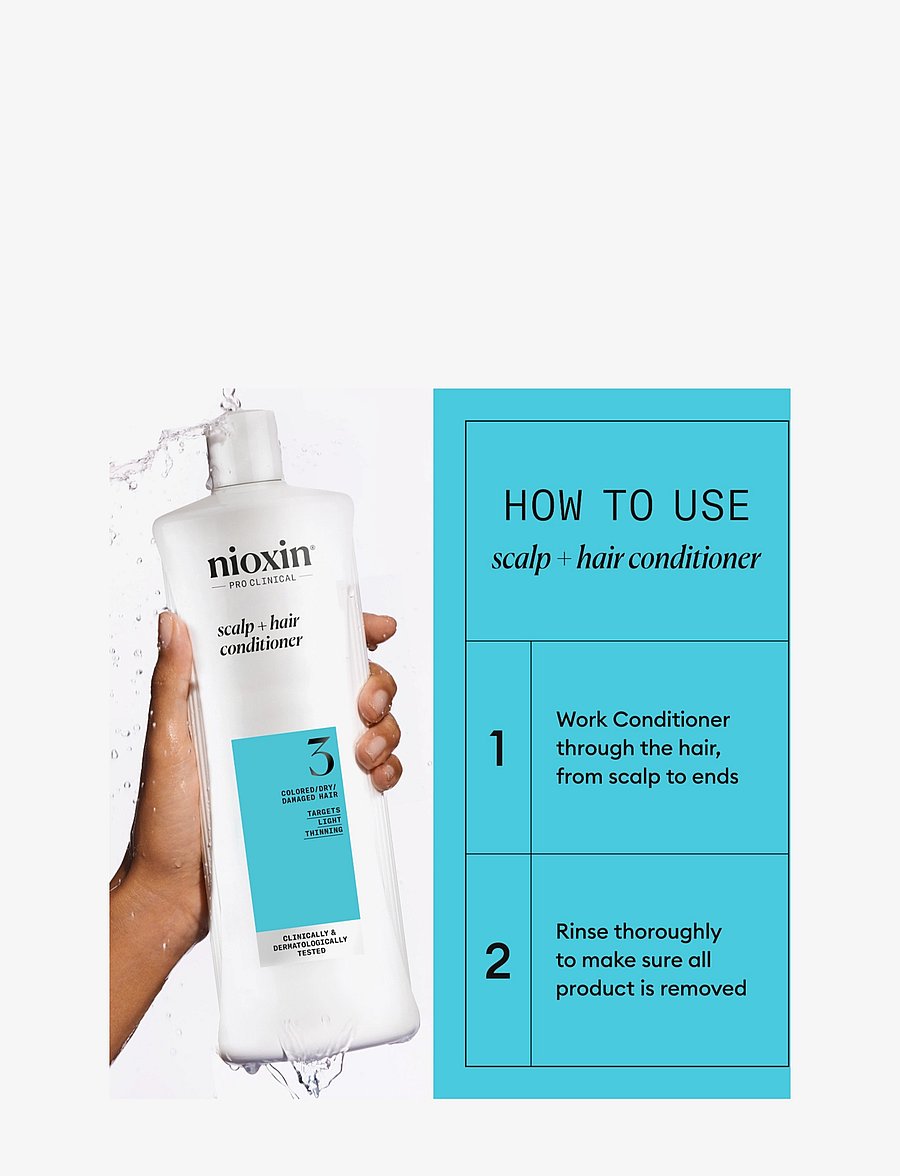 Nioxin - Nioxin System 3 Conditioner for Colored Thinning Hair 1000 ml - palsam - no color - 2