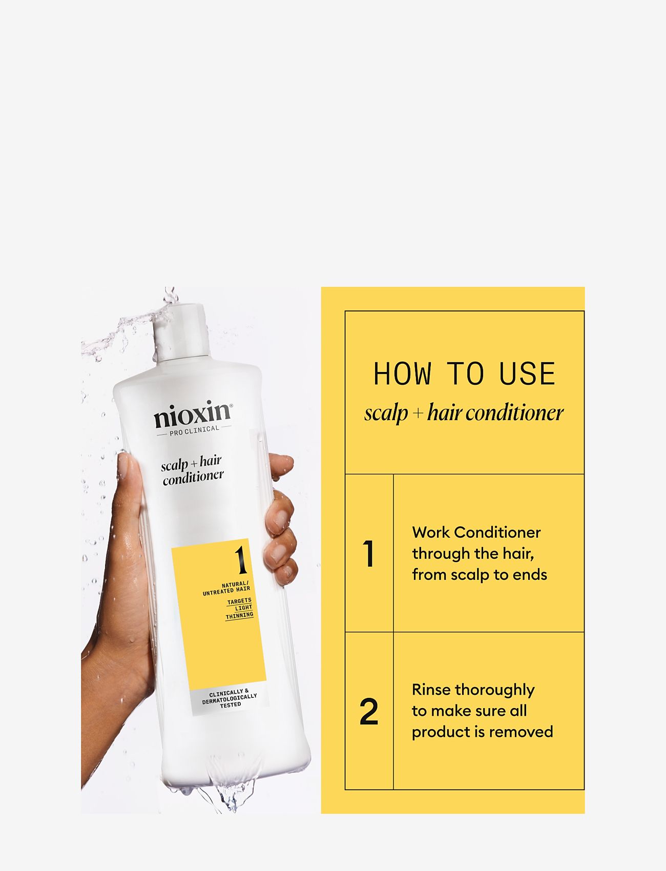 Nioxin - Nioxin System 1 Conditioner for Thinning Hair 1000 ml - palsam - no color - 2