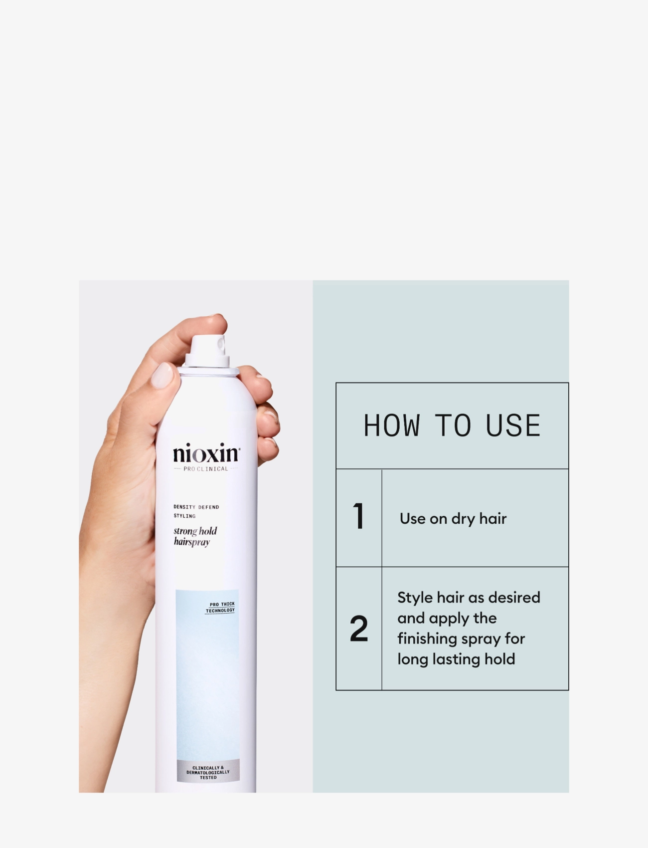 Nioxin Strong Hold Hairspray hårspray dam – bild 3