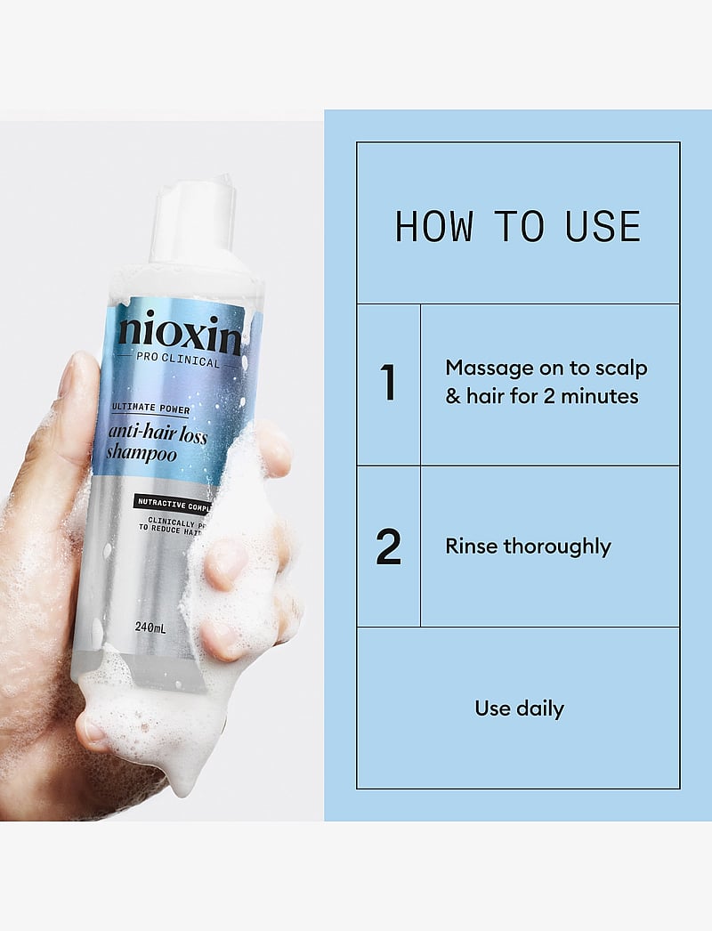 Nioxin - Nioxin Anti-Hairloss Shampoo 240 ml - Šampoon - no color - 3