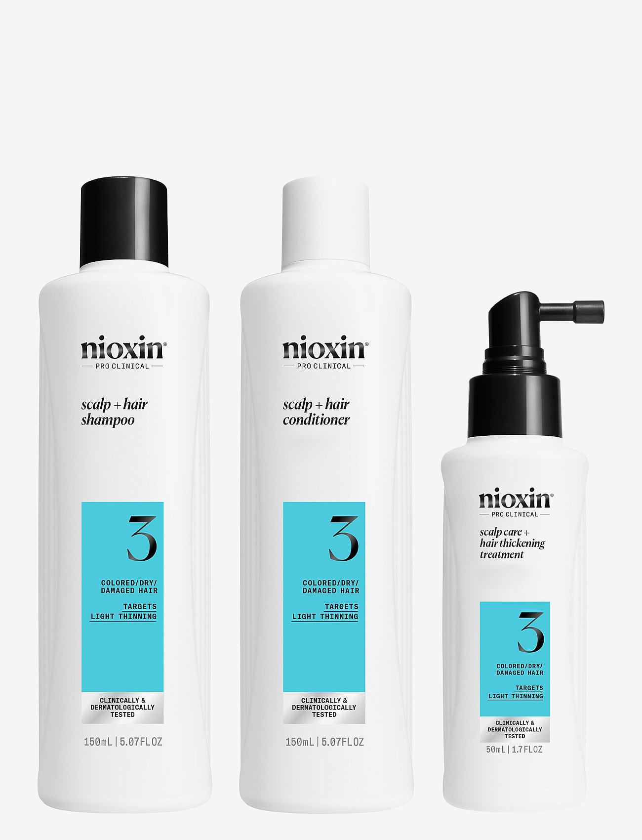 Nioxin - Nioxin System 3 Trial Kit for Colored Thinning Hair - til ham - no color - 0