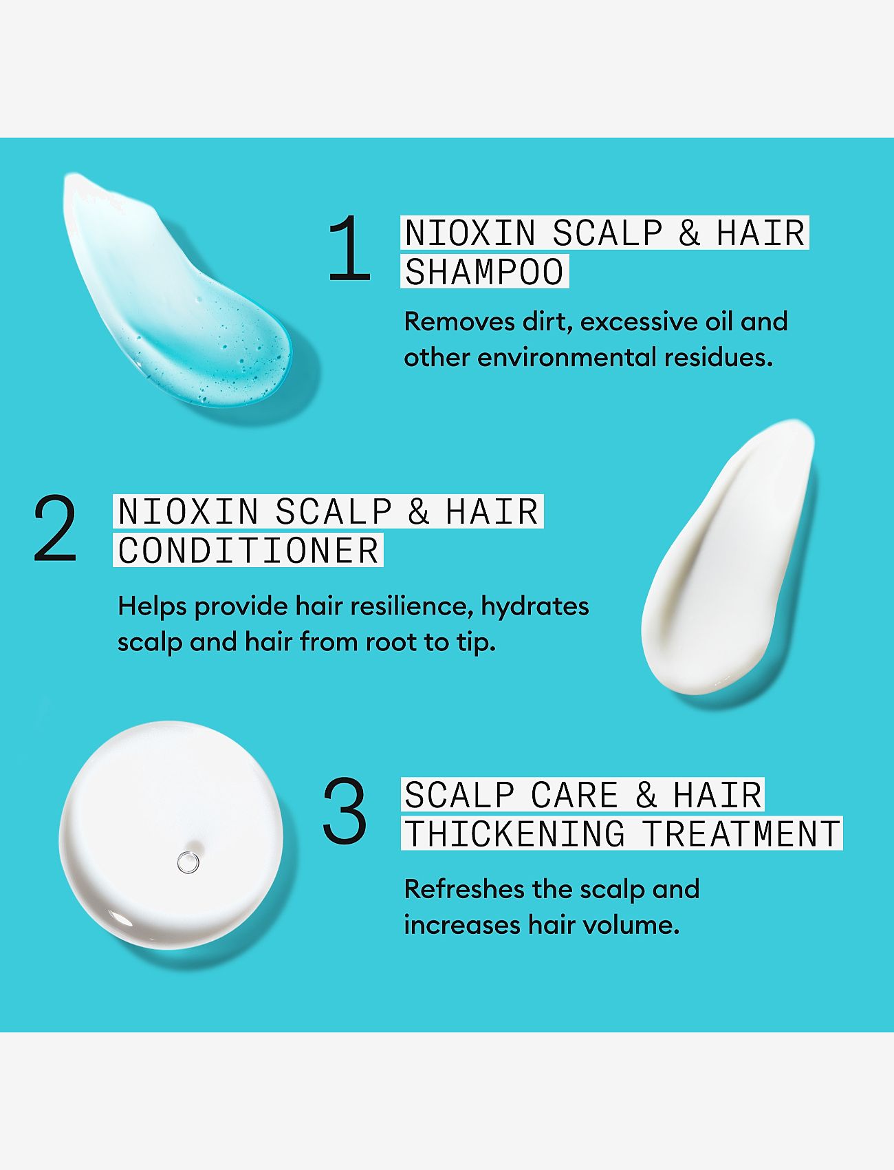 Nioxin - Nioxin System 3 Trial Kit for Colored Thinning Hair - til ham - no color - 3