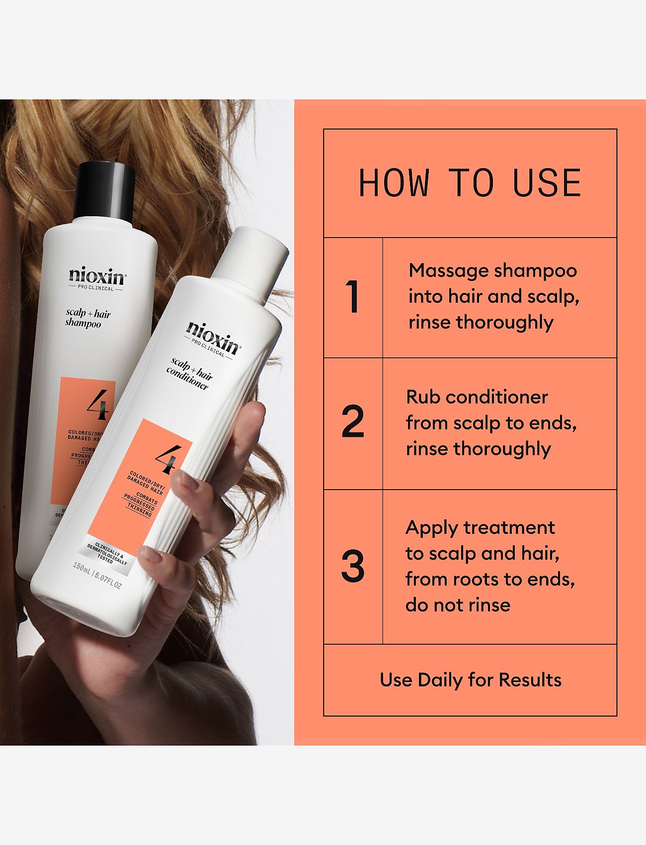 Nioxin - Nioxin System 4 Trial Kit for Colored Thinning Hair - giftset - no color - 2