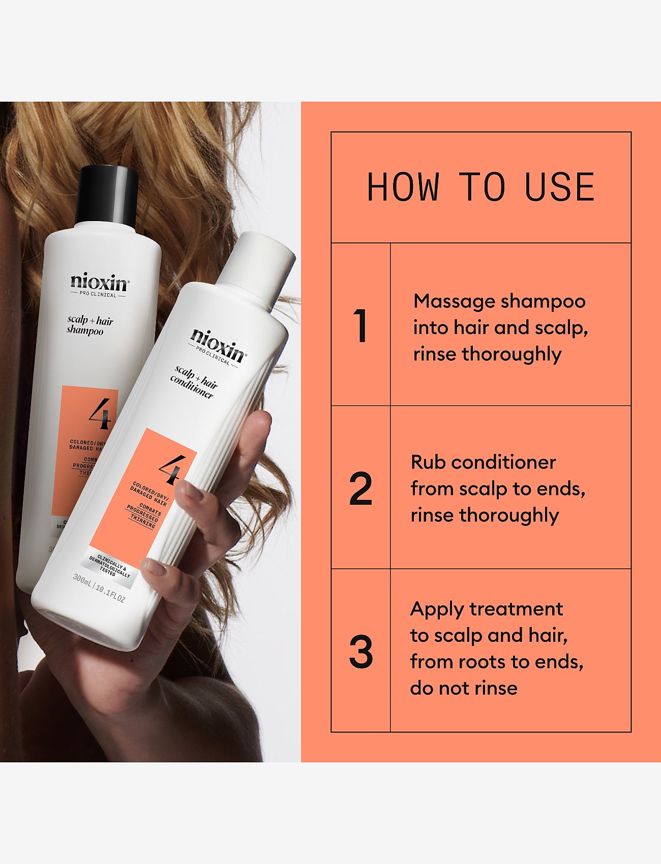 Nioxin - Nioxin System 4 Loyalty Kit for Colored Thinning Hair - til ham - no color - 3