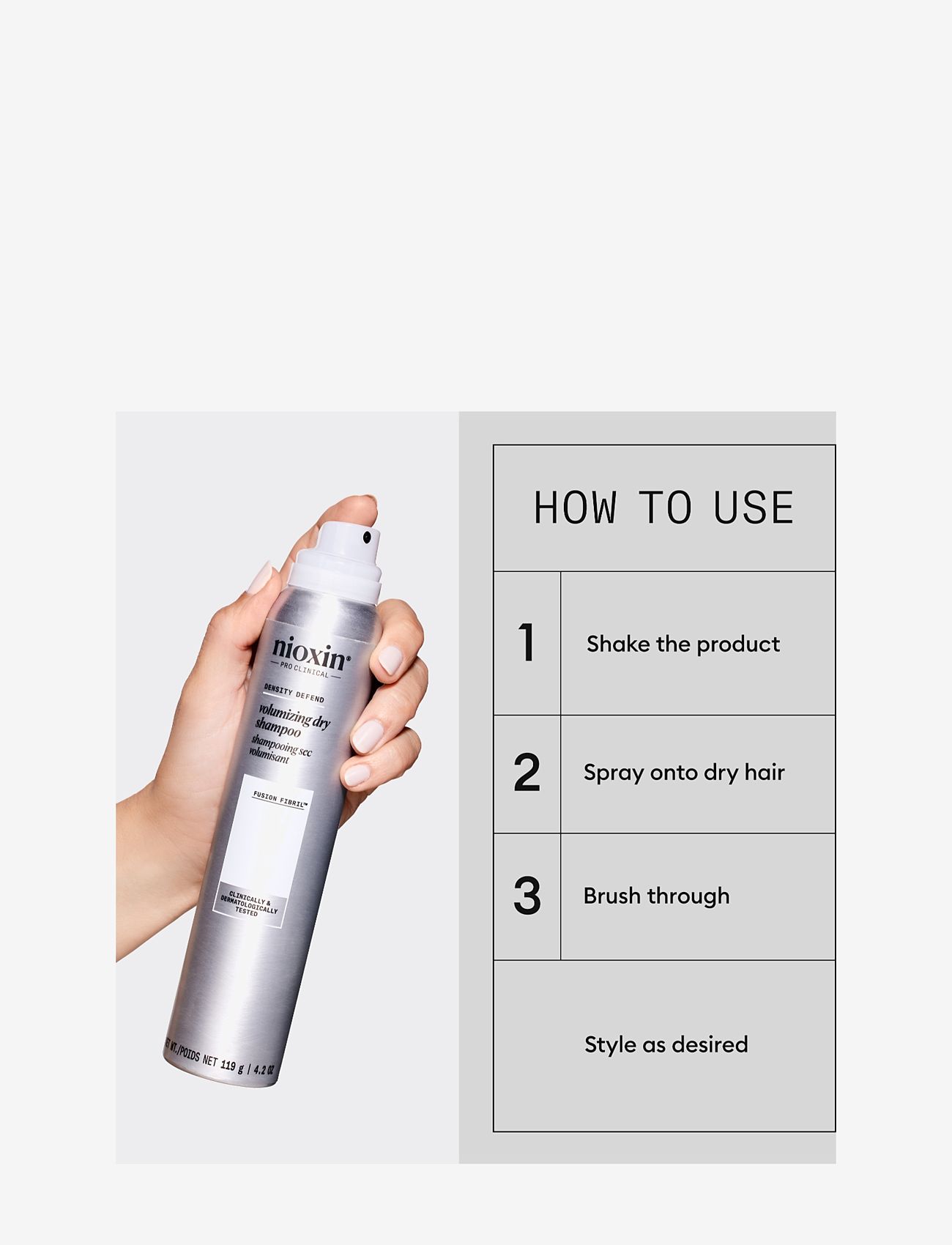 Nioxin - Nioxin Volumizing Dry Shampoo 180 ml - kuivšampoon - no color - 2