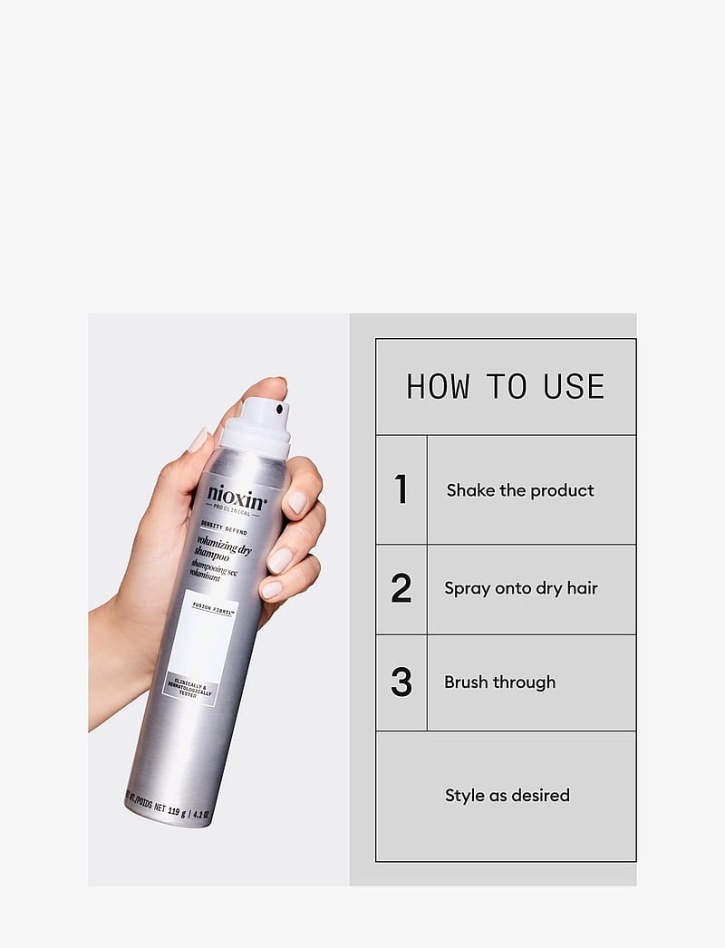 Nioxin - Nioxin Volumizing Dry Shampoo 180 ml - kuivšampoon - no color - 2