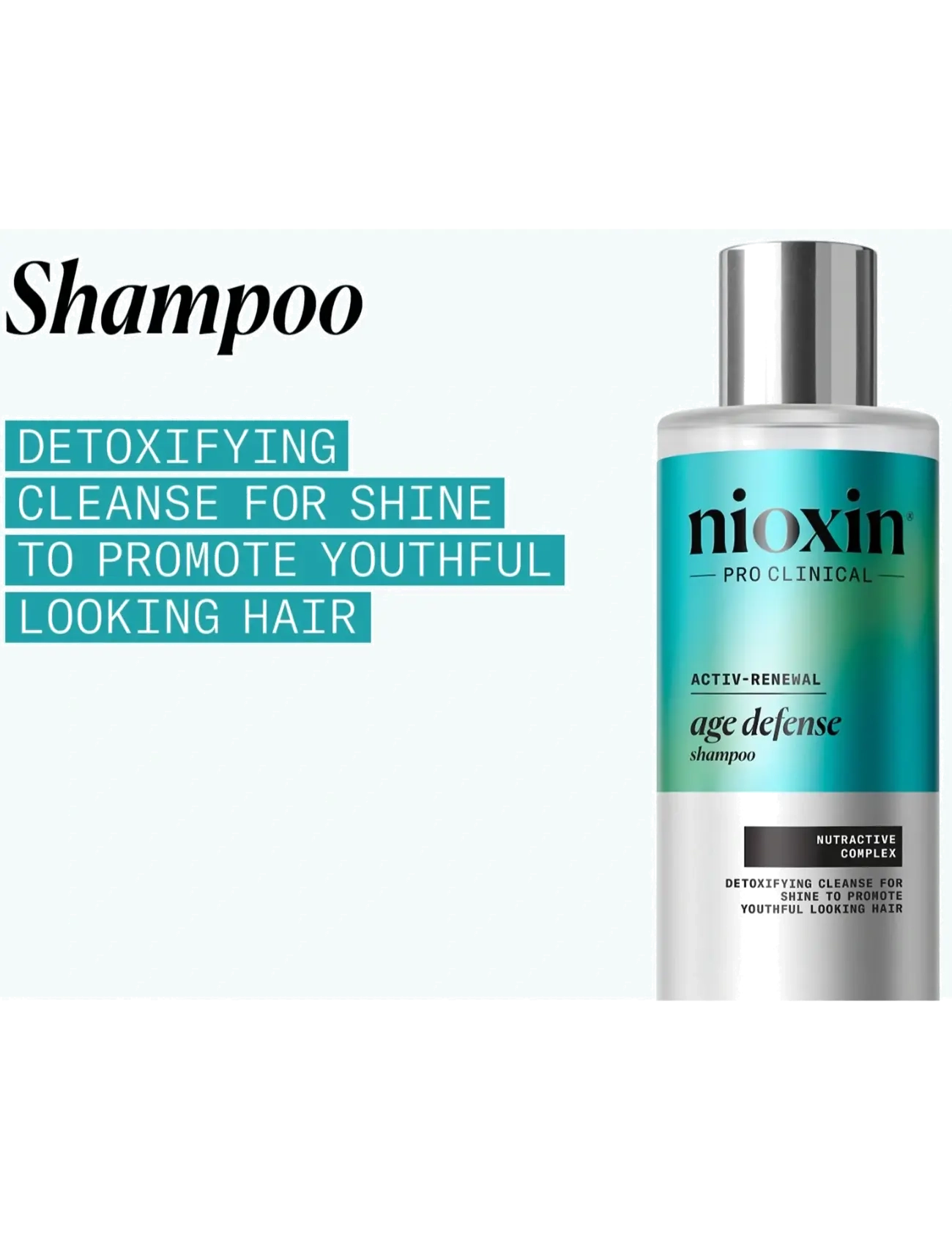 Nioxin - Nioxin Age Defense Shampoo 240ml - resestorlekar & kits - no color - 1