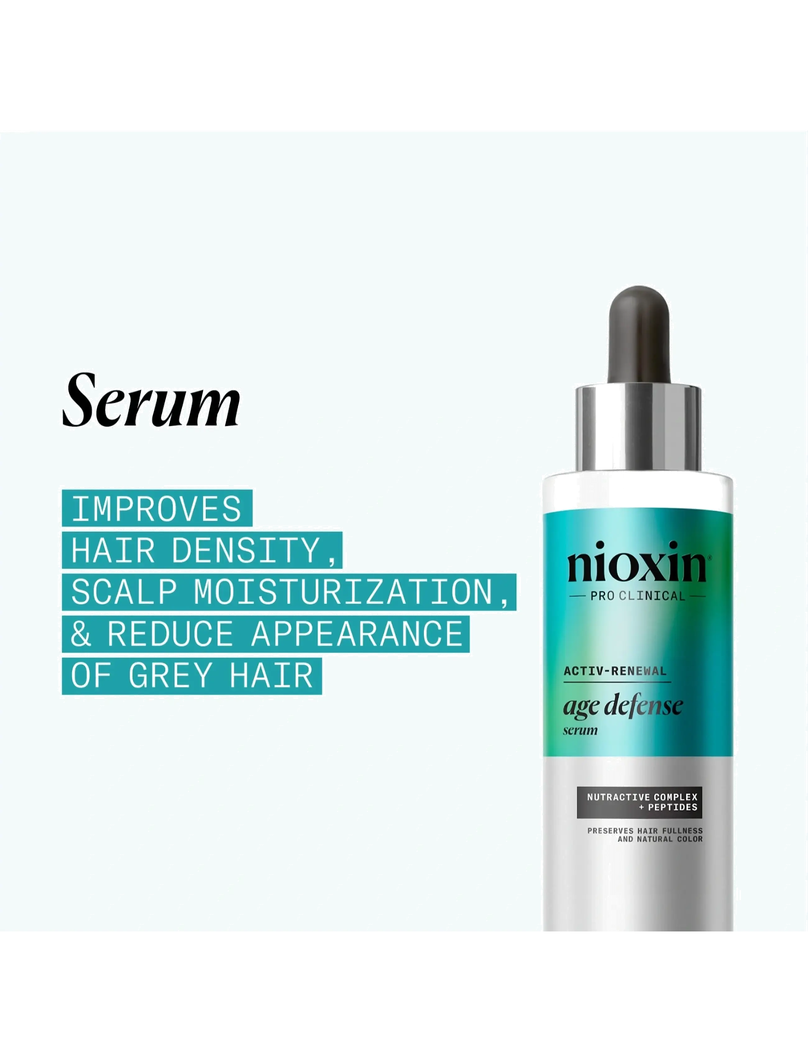 Nioxin - Nioxin Age Defense Serum 70ml - hår - no color - 1