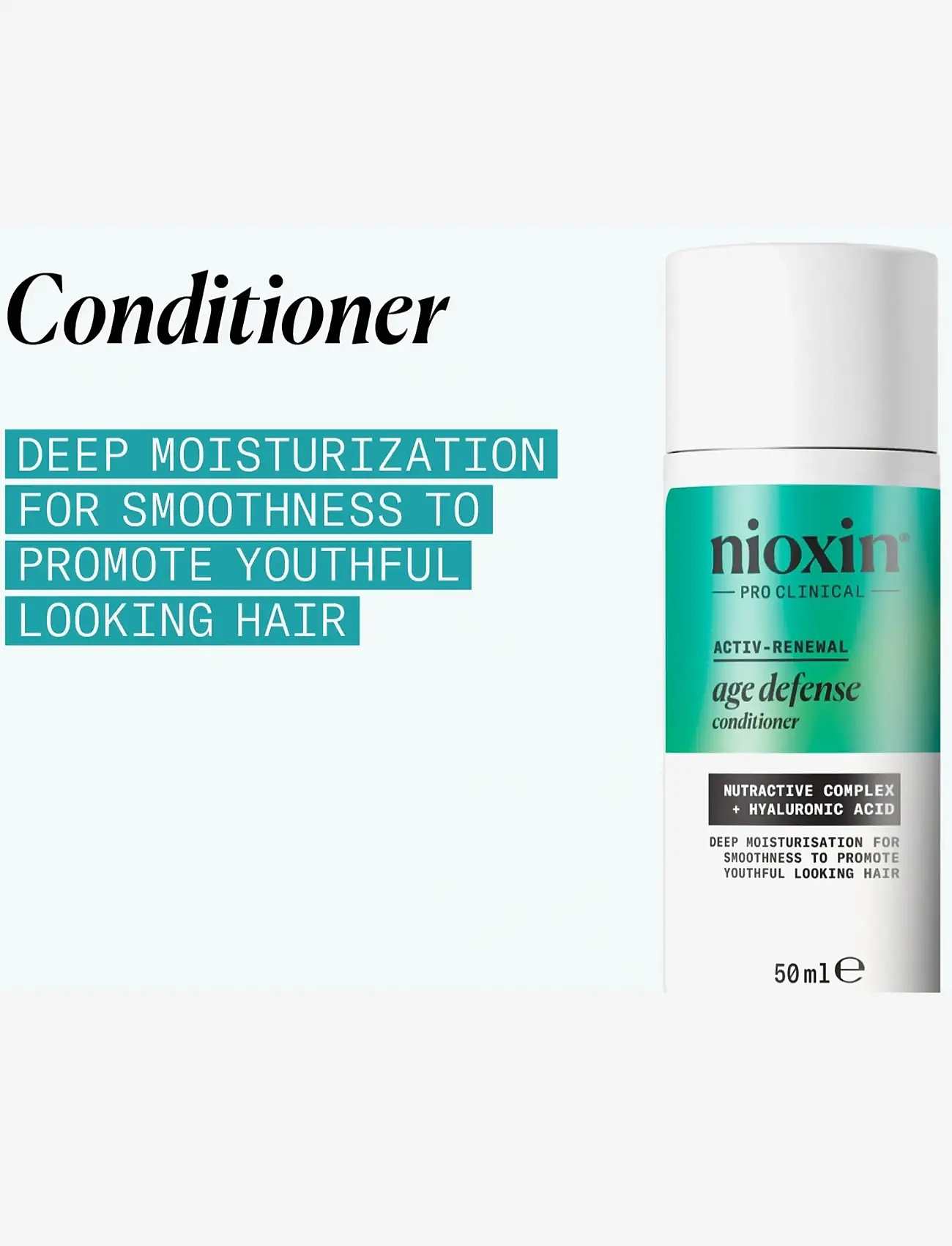 Nioxin - Nioxin Age Defense Conditioner - hår - no color - 2