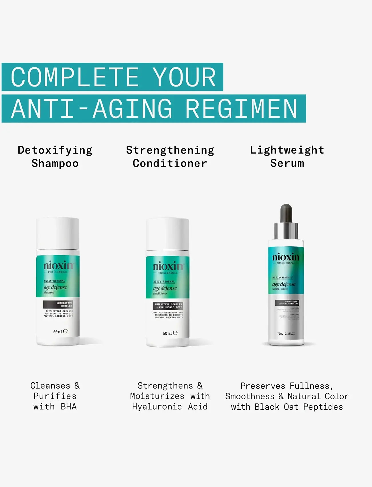 Nioxin - Nioxin Age Defense Conditioner - hår - no color - 5