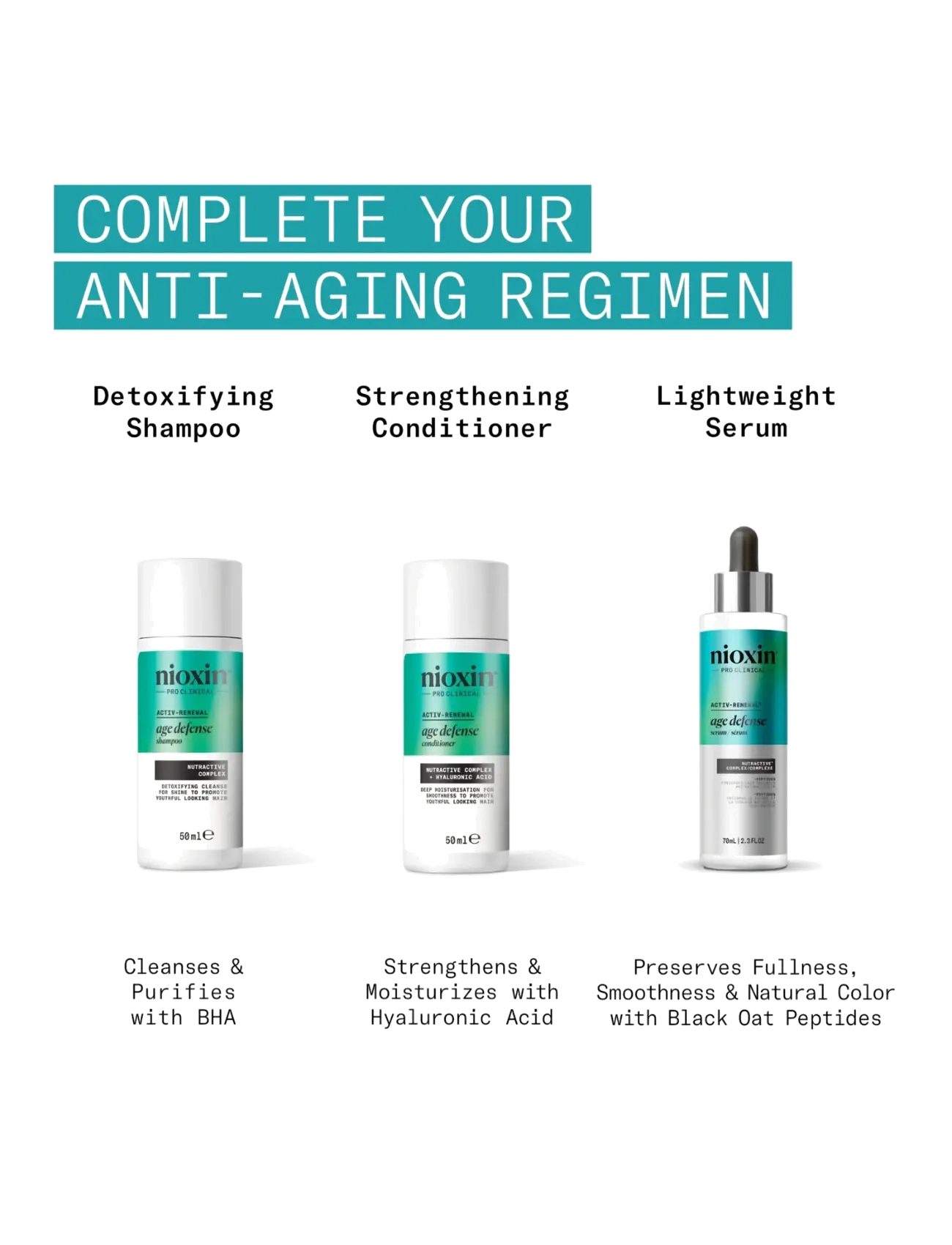 Nioxin - Nioxin Age Defense Conditioner - reisisuuruses tooted ja komplektid - no color - 5