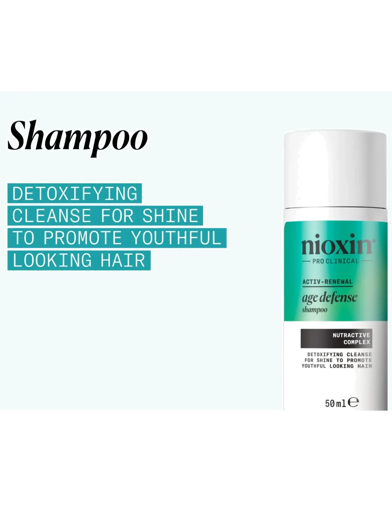 Nioxin - Nioxin Age Defense Shampoo - resestorlekar & kits - no color - 2
