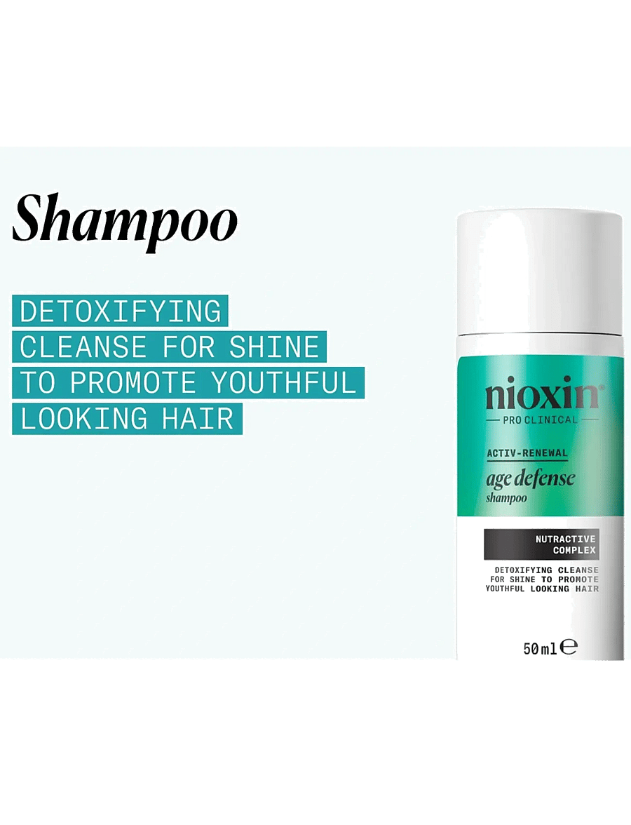 Nioxin - Nioxin Age Defense Shampoo - reisisuuruses tooted ja komplektid - no color - 2