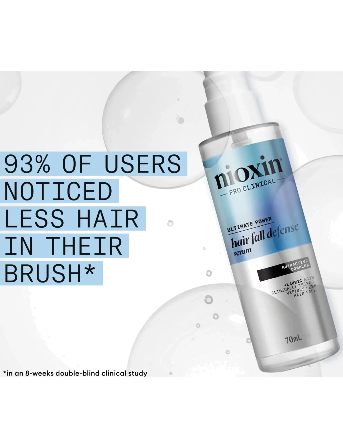 Nioxin - Nioxin Hair Fall Defense Serum 70ml - juuksehooldused - clear - 3