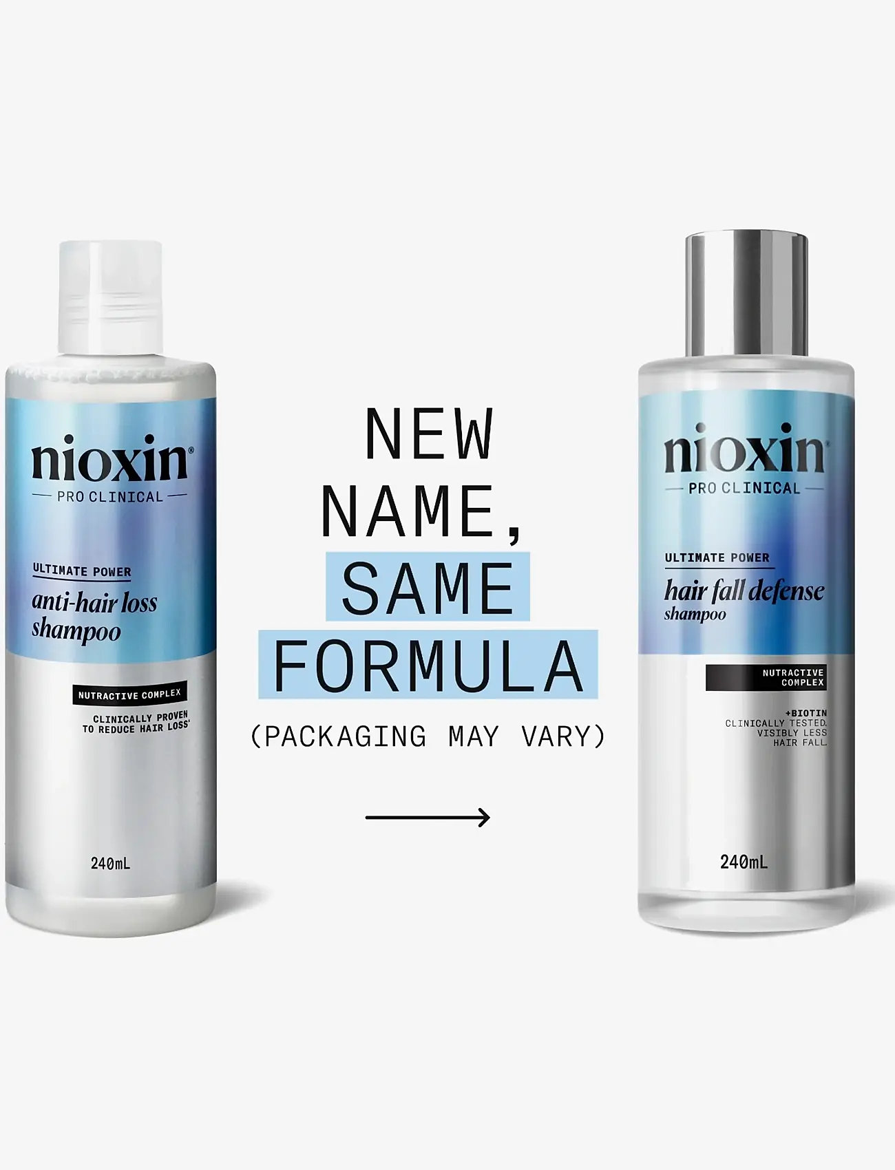 Nioxin - Nioxin Hair Fall Defense Shampoo 240ml - hårpleje - clear - 1