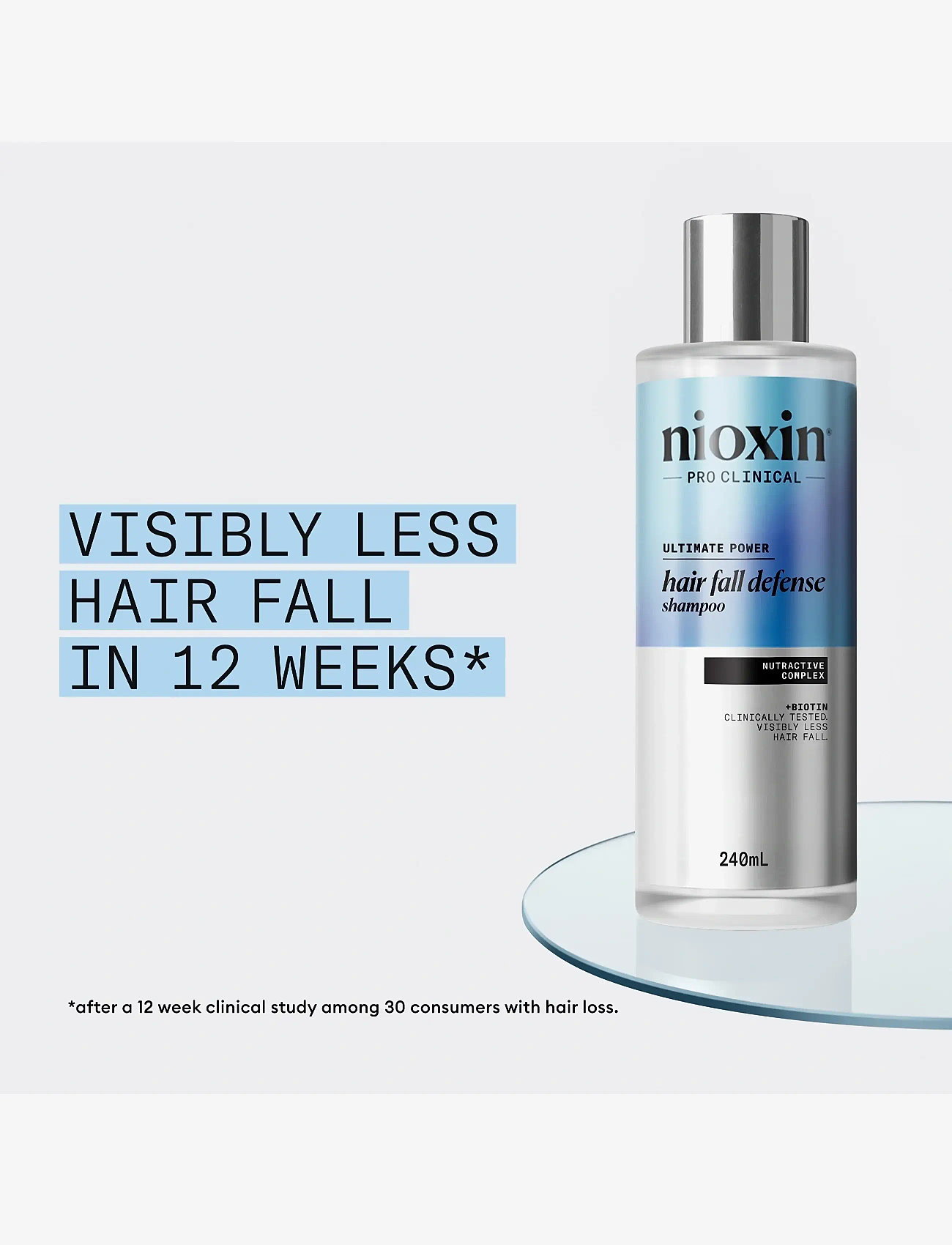 Nioxin - Nioxin Hair Fall Defense Shampoo 240ml - hårpleje - clear - 3