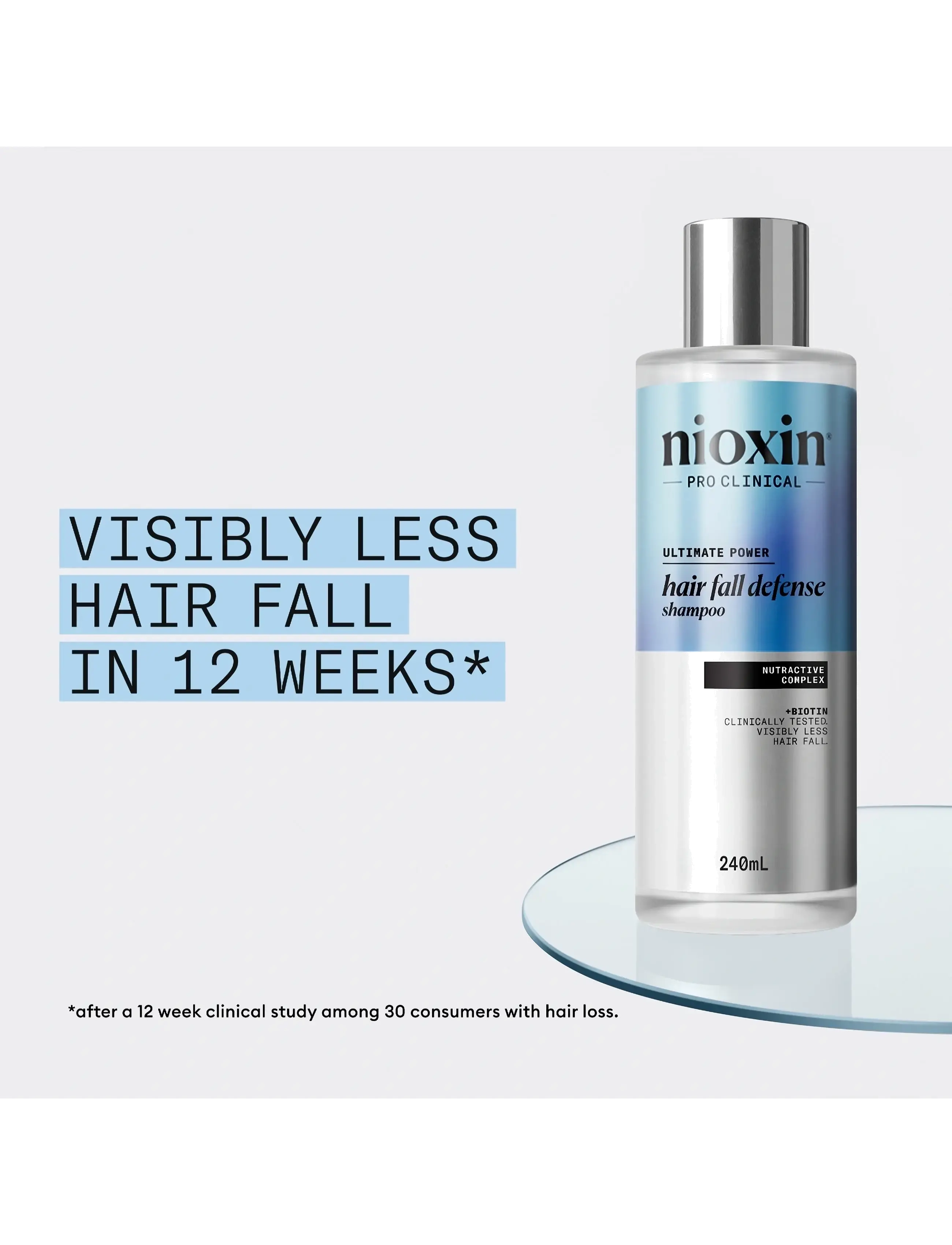 Nioxin - Nioxin Hair Fall Defense Shampoo 240ml - shampoo - clear - 3