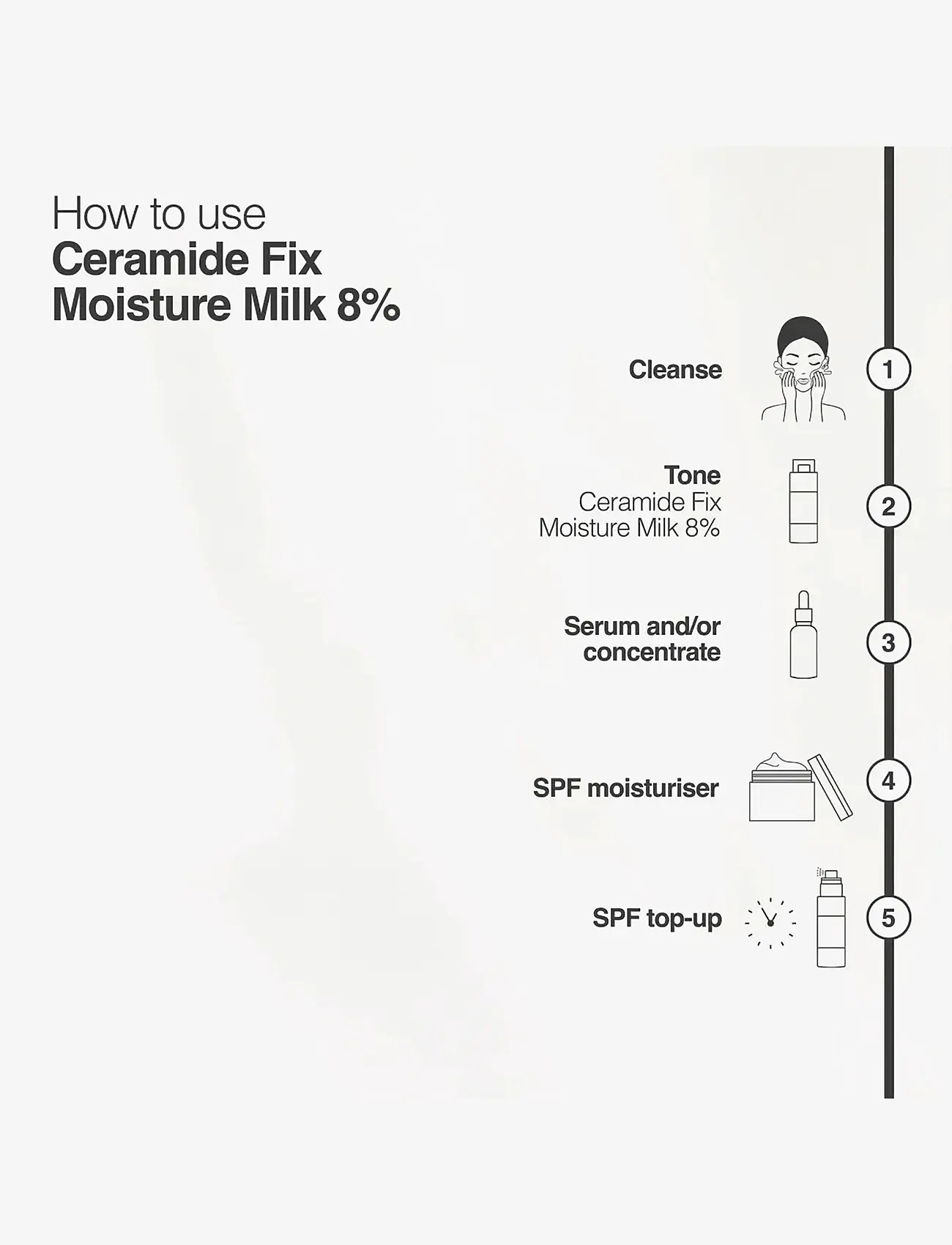 Nip+Fab - Ceramide Fix Base Build Moisture Milk 8% - kuorivat kasvovedet - no color - 1