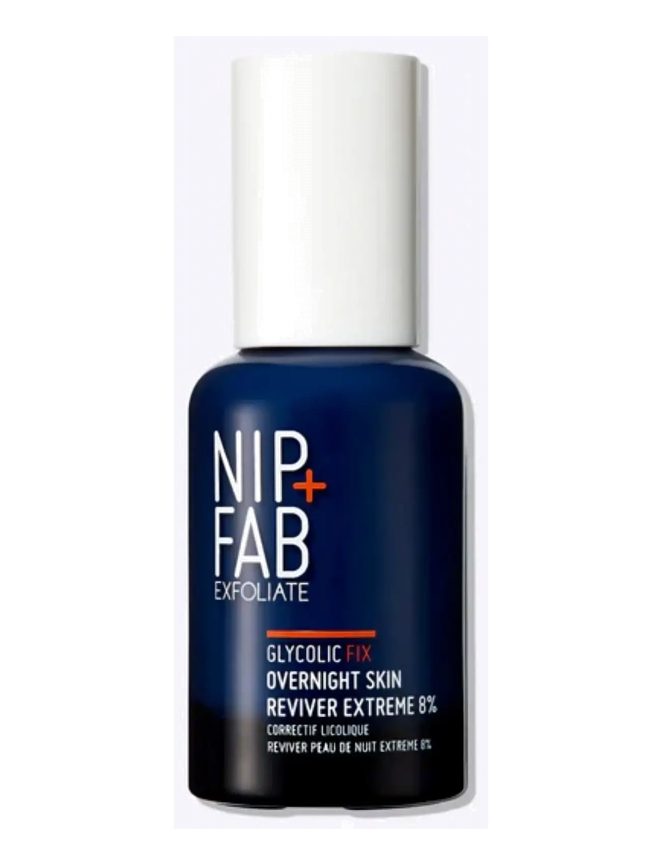 Nip+Fab Glycolic Fix Extreme Overnight Skin Reviver 8%, Serum, Nude, Str: 45 ML