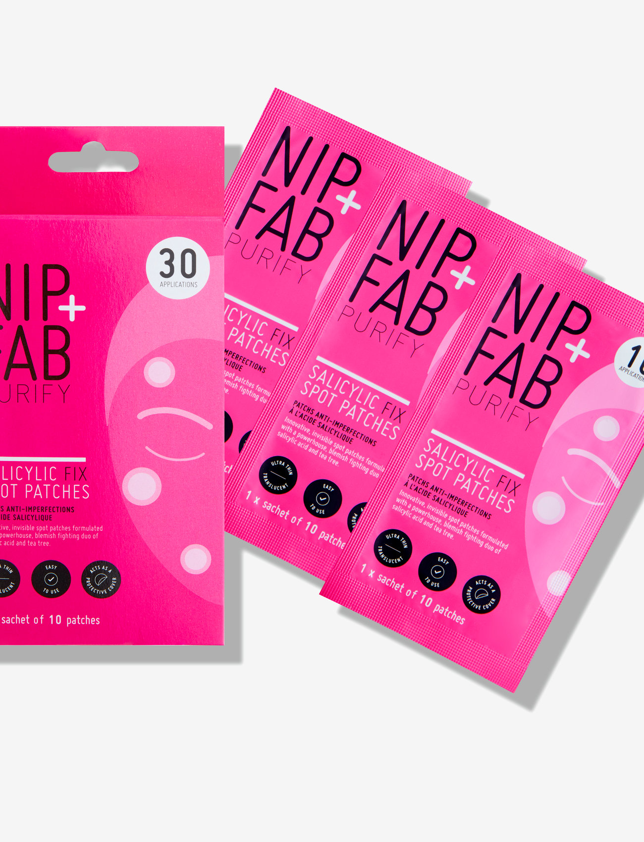Nip+Fab - SALICYLIC FIX SPOT PATCHES - gydomosios priemonės nuo spuogų - no color - 2