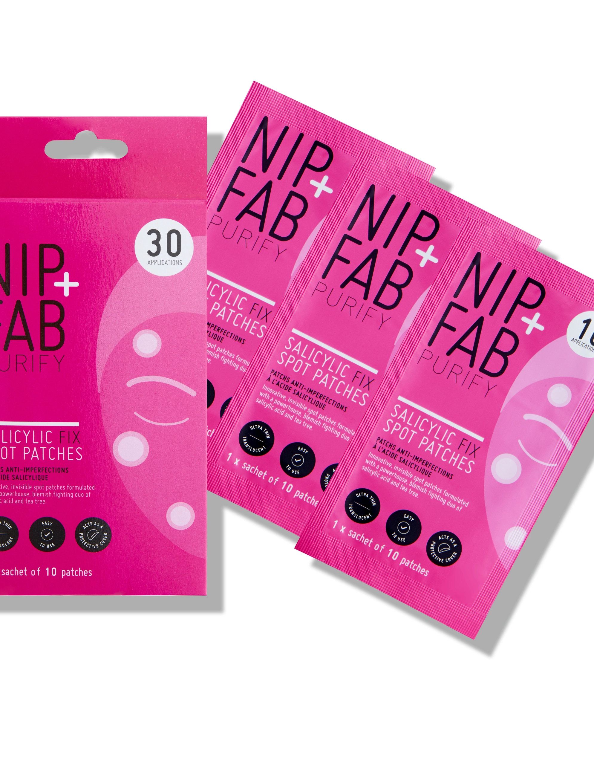 Nip+Fab - SALICYLIC FIX SPOT PATCHES - bletta meðferðir - no color - 2