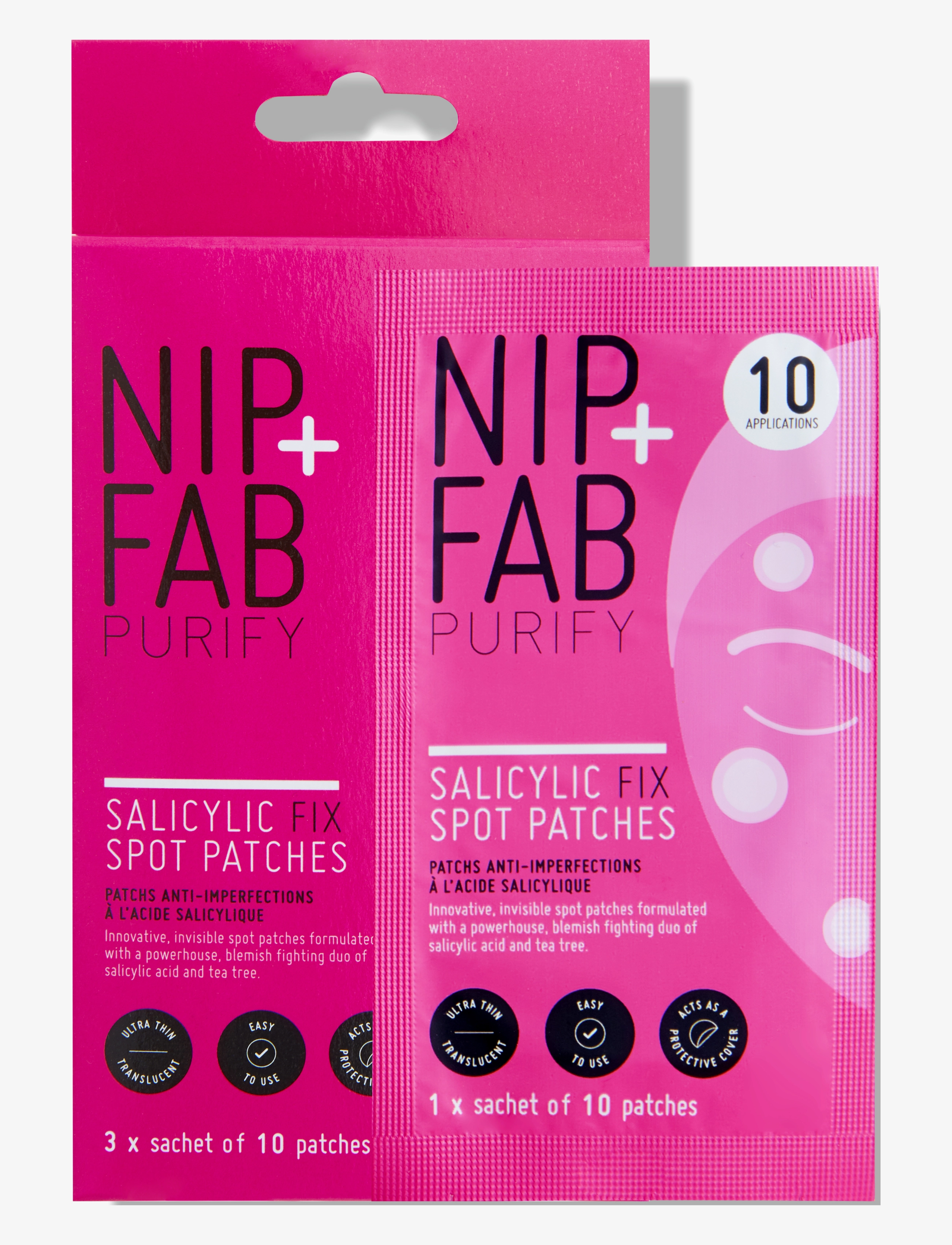 Nip+Fab - SALICYLIC FIX SPOT PATCHES - bletta meðferðir - no color - 5