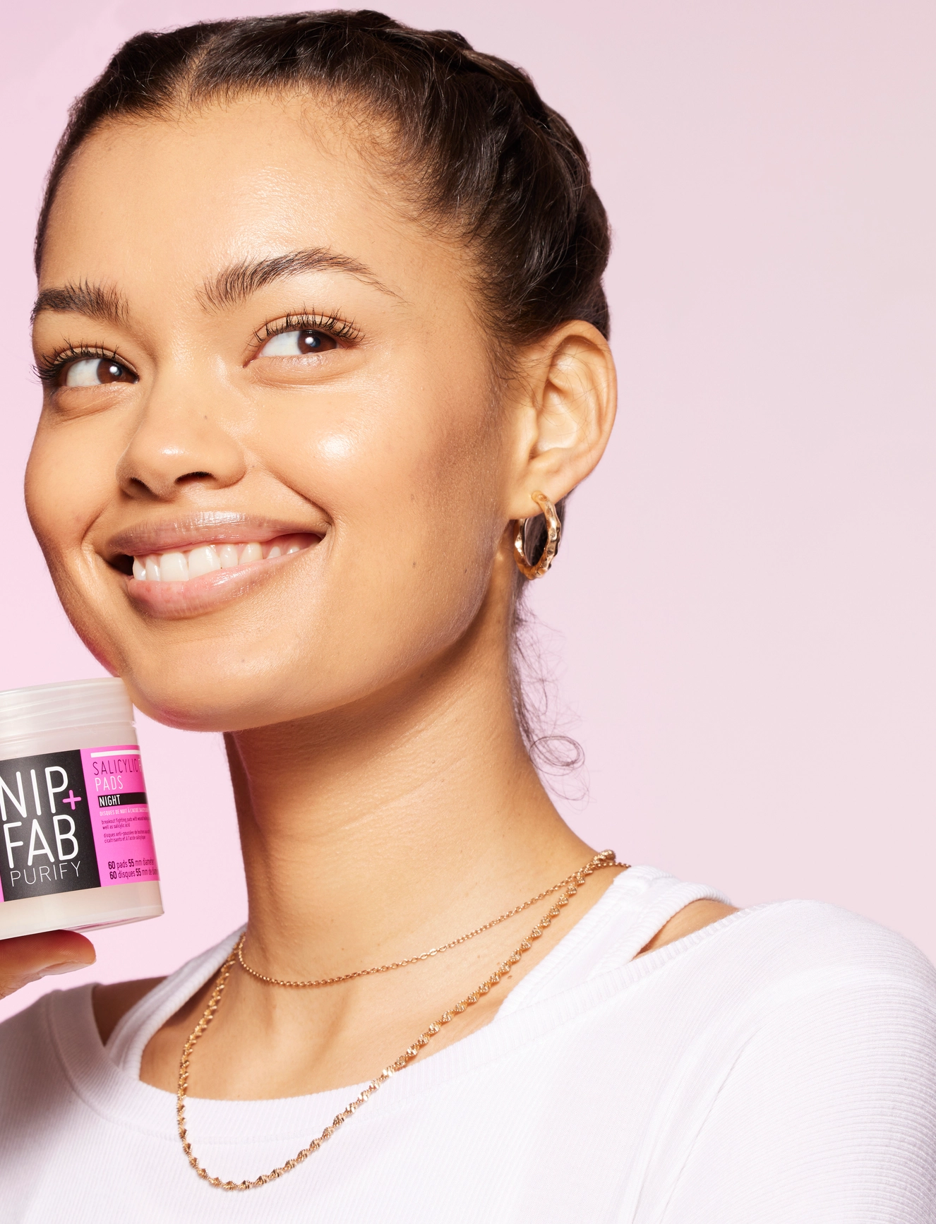 Nip+Fab Salicylic Acid Night Pads, 127 g, Nude, Rengøringsmidler > Ansigtsservietter, Dame