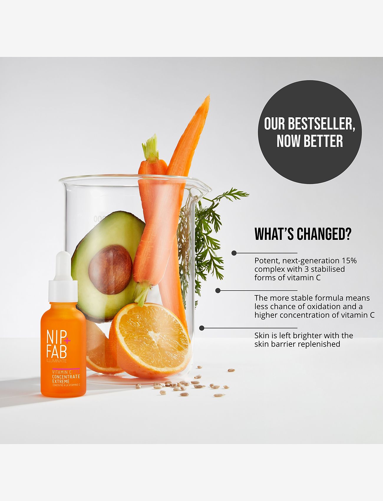 Nip+Fab - Vitamin C Fix Concentrate Extreme 15% 30ml - serum - no color - 1