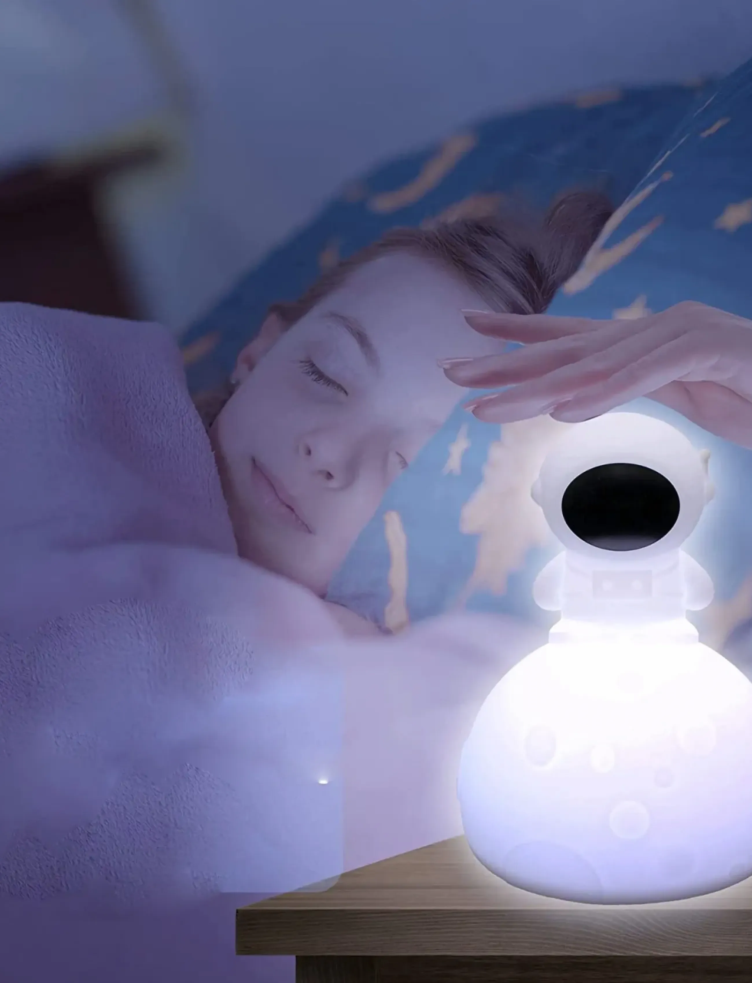 NiteLite Junior Astronaut, One Size, Lighting, Weiß - Night Lamps, Kinder