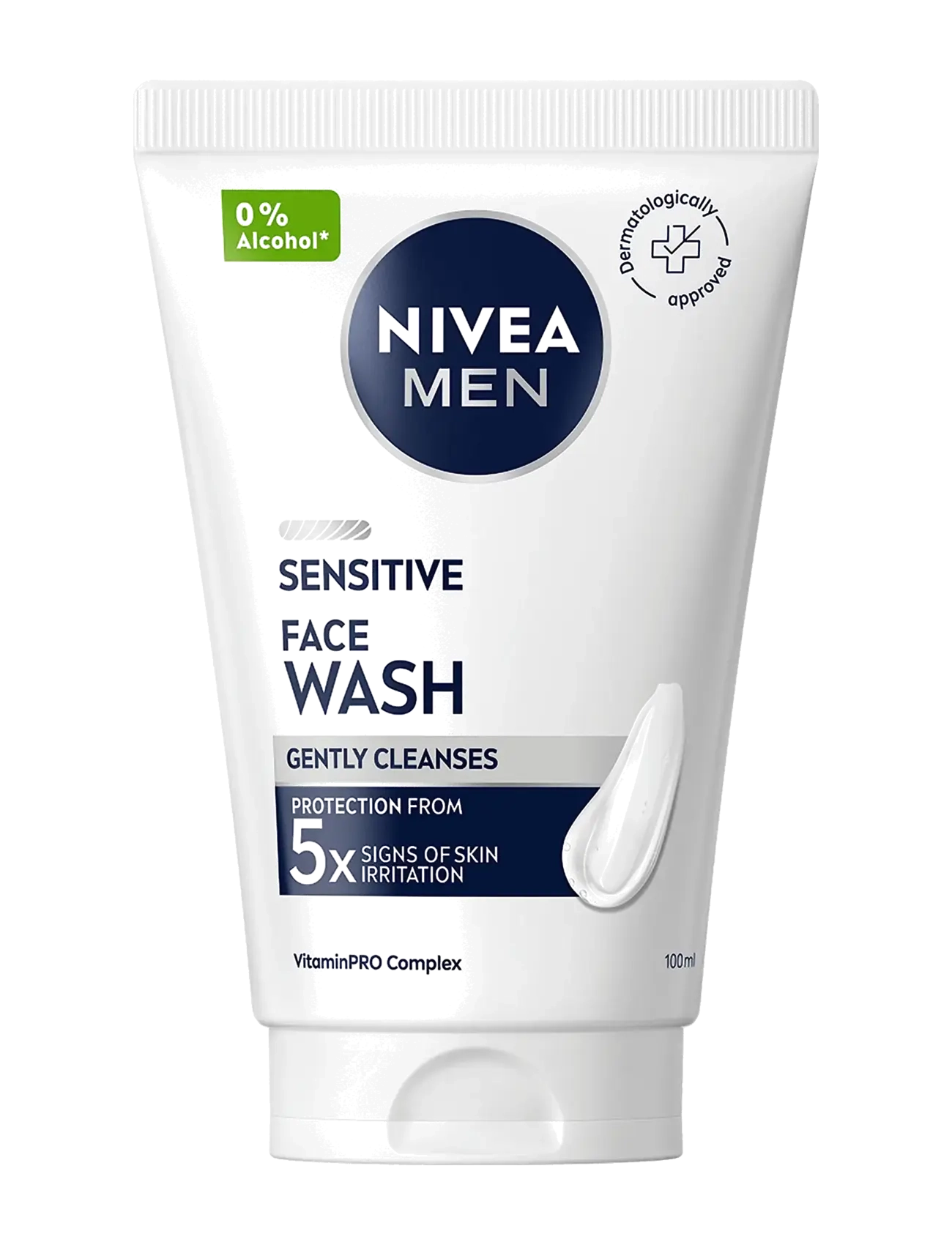 Nivea Men Sensitive Face Wash, Ansigtsvask, Nude, Str: 100 ML