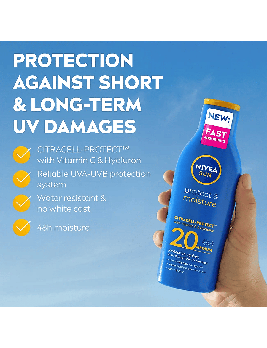 Nivea - Protect & Moisture Sun Lotion SPF 20 - clear - 1