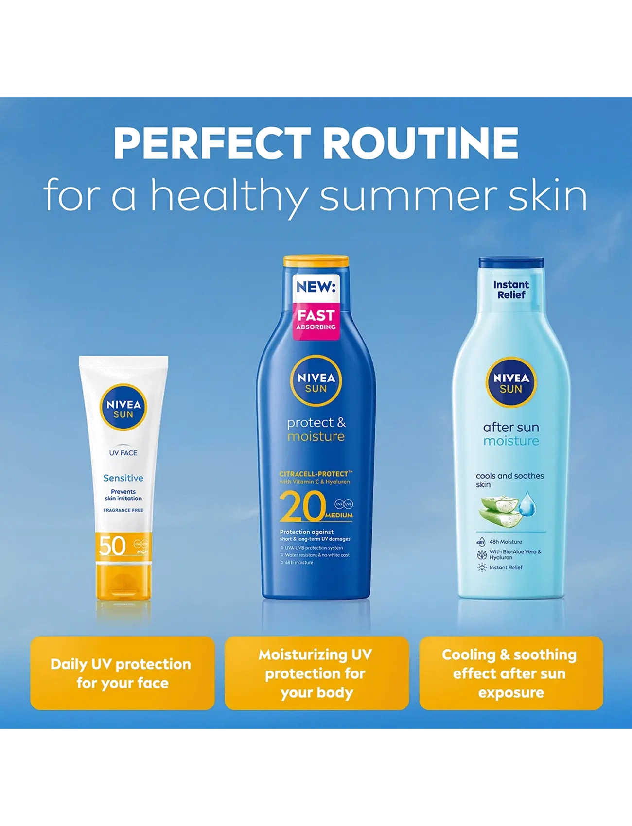Nivea - Protect & Moisture Sun Lotion SPF 20 - clear - 5