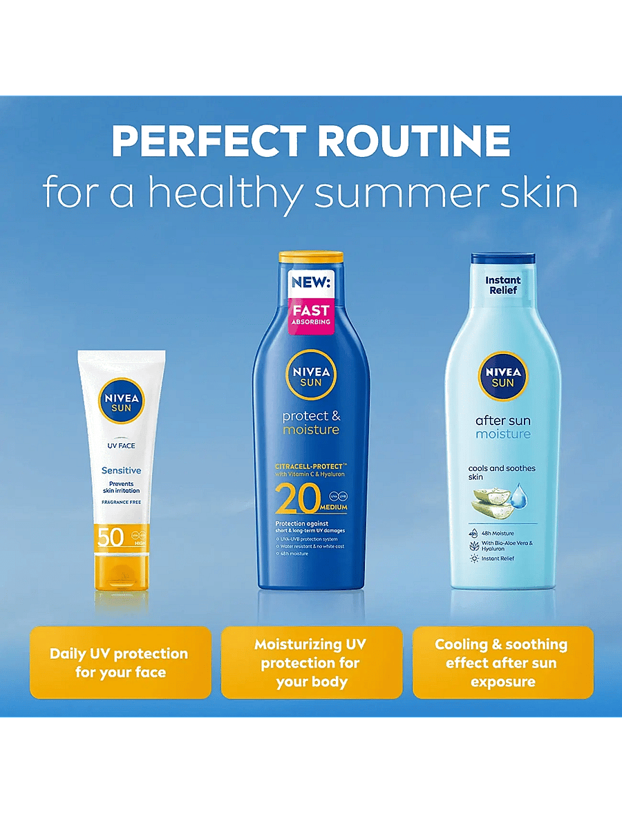 Nivea - Protect & Moisture Sun Lotion SPF 20 - clear - 5