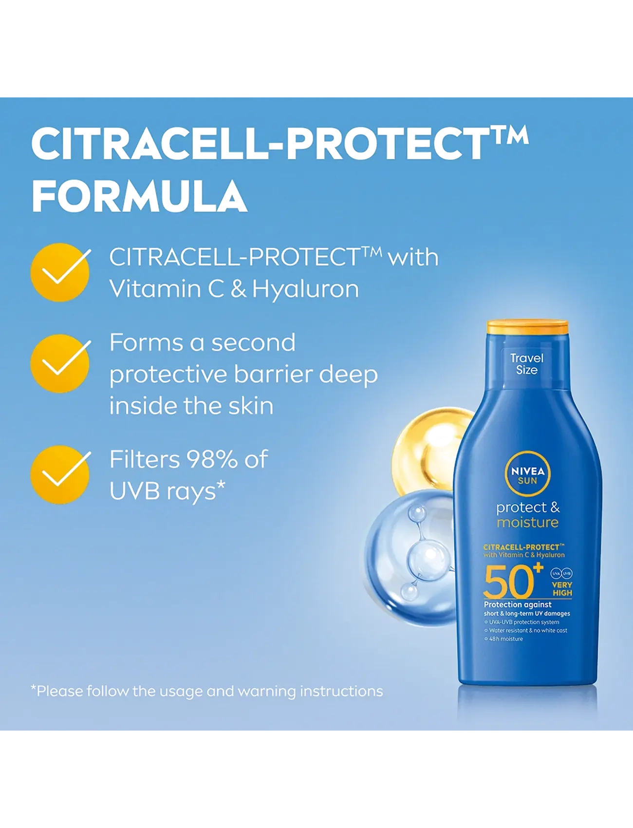 Nivea - Protect & Moisture Sun Lotion SPF 50+ - clear - 2