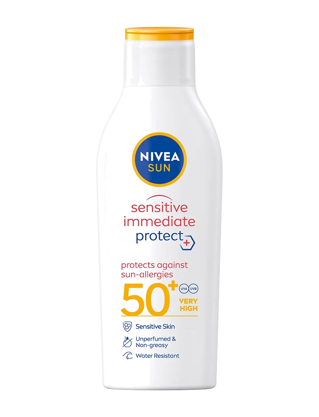 Nivea Sensitive Immediate Protect Lotion Spf 50+, 200 ml, Nude, Solpleje > Krop, Dame