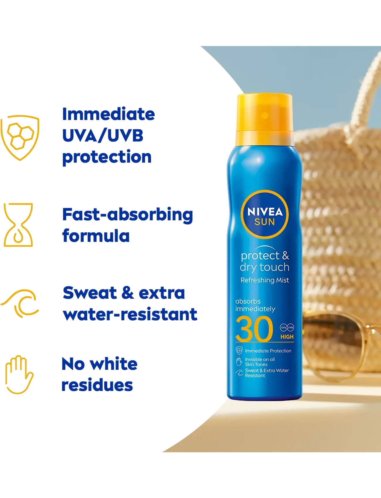 Nivea - Protect & Dry Touch Refreshing Mist SPF 30 - clear - 1