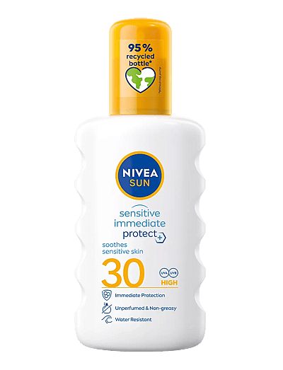 Nivea Sensitive Immediate Protect Soothing Spray SPF 30 - Keha - CLEAR / undefined