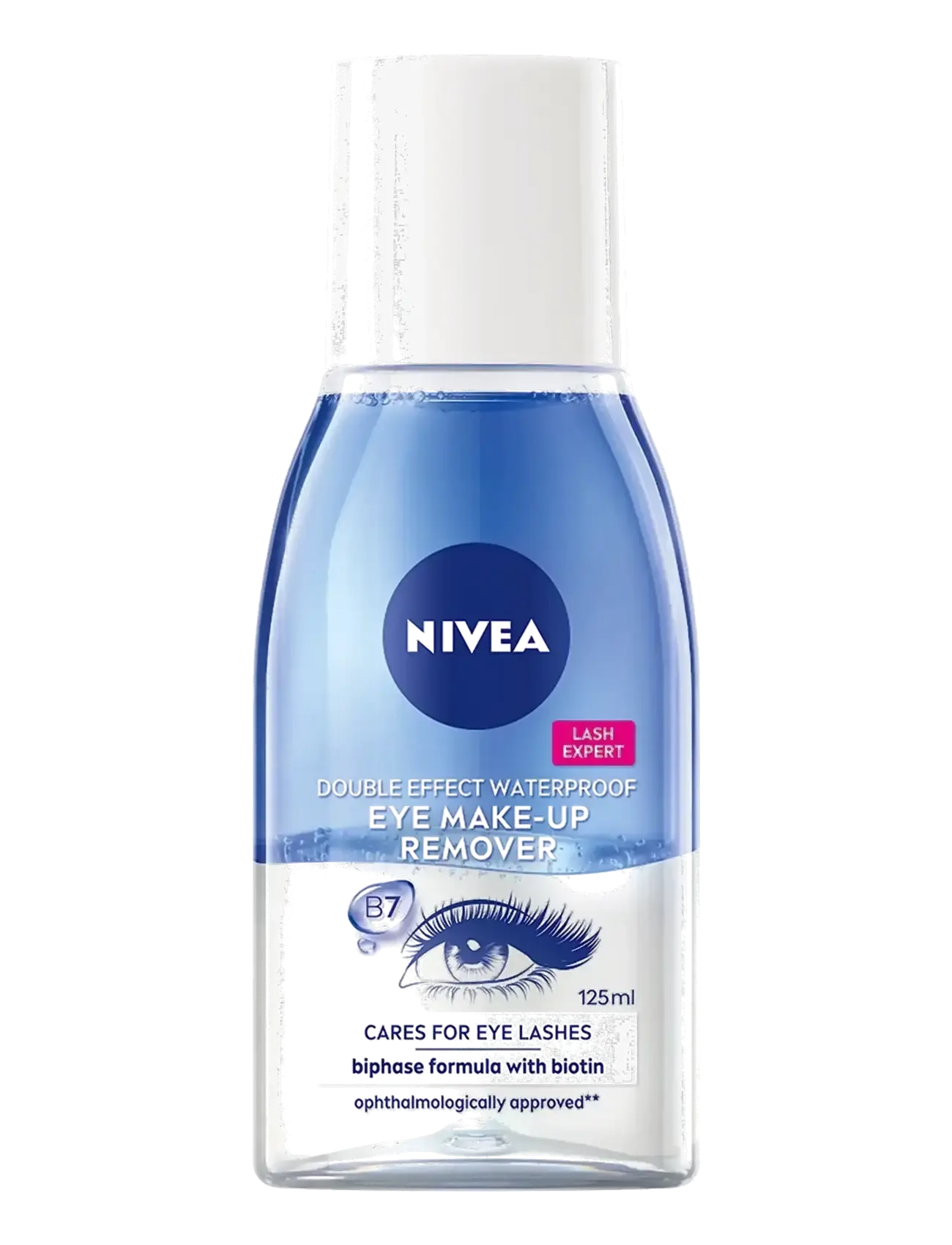 Nivea Double Effect Waterproof Eye Make-Up Remover, Eye Makeupfjerner, Nude, Str: 125 ML