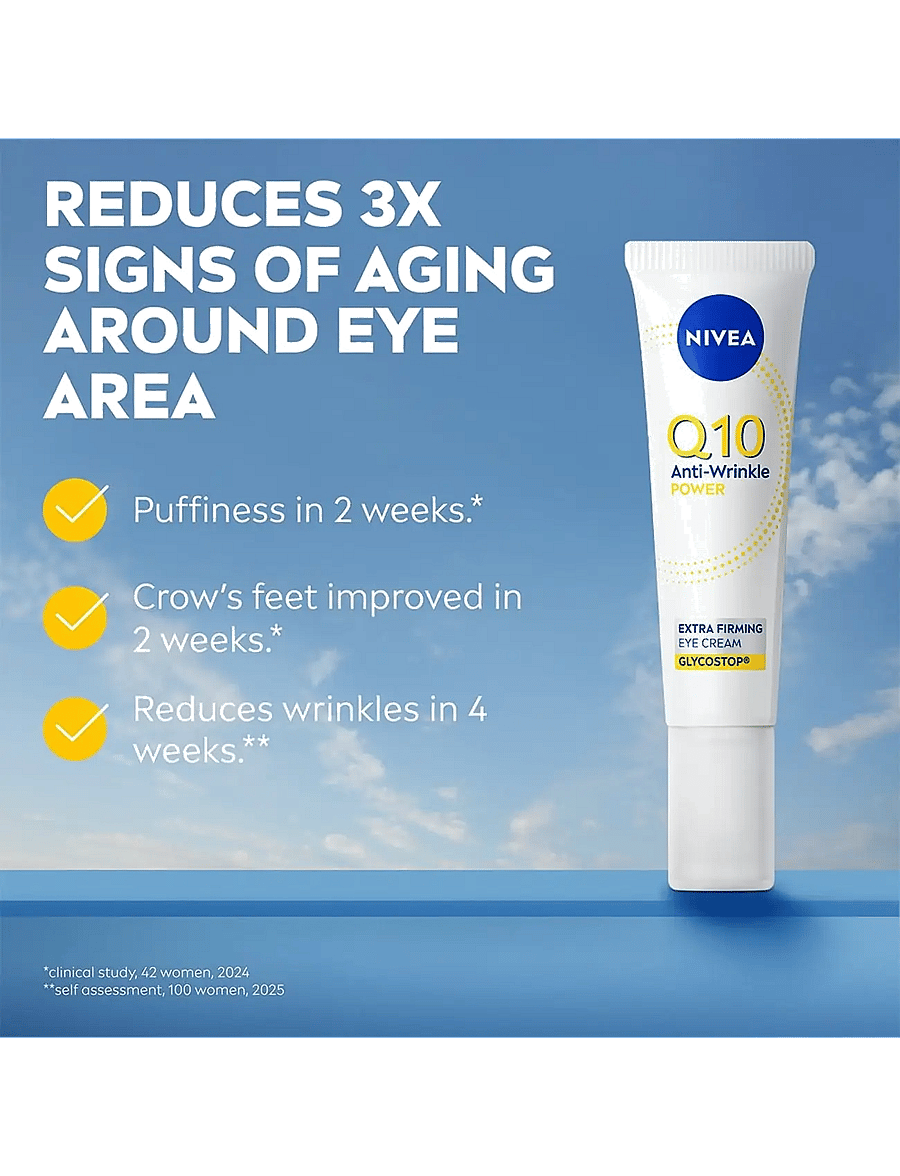 Nivea - Q10 Anti-Wrinkle Power Extra Firming Eye Cream - silmakreem - clear - 1