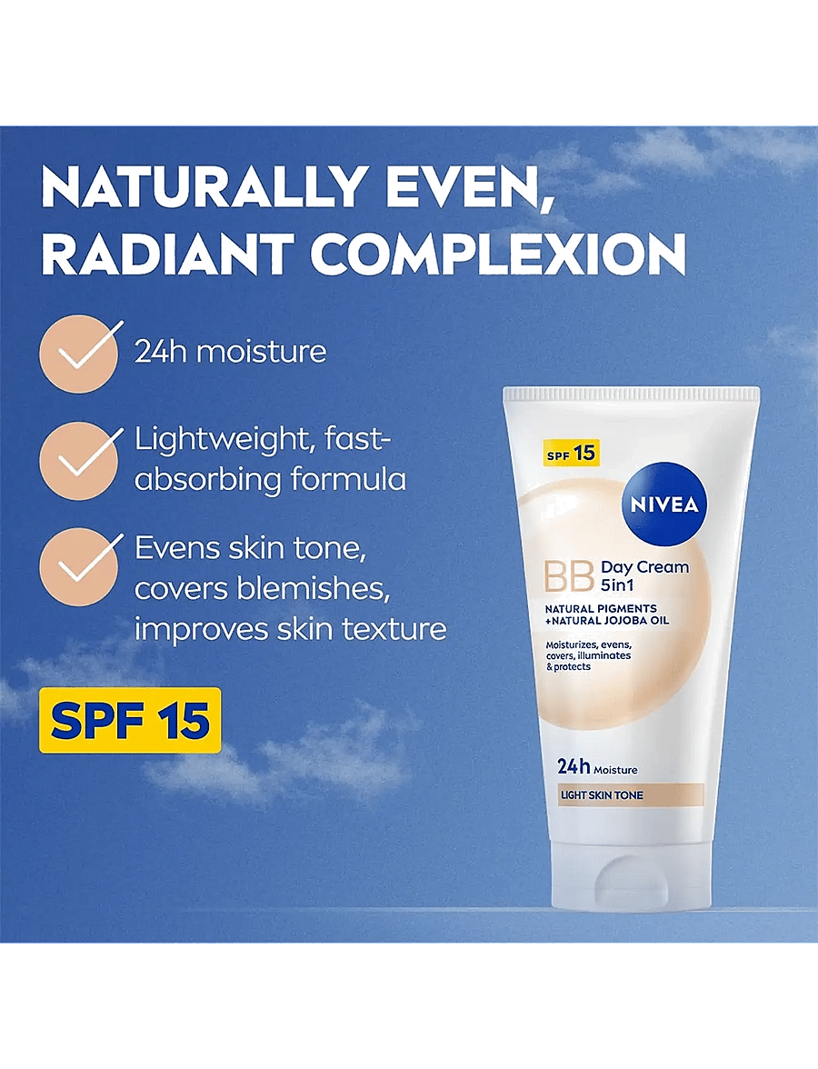 Nivea - BB Tinted Moisturiser SPF 15 Light - clear - 1