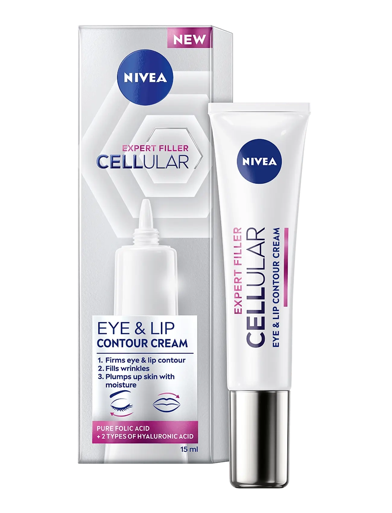 Nivea Cellular Expert Filler Eye Cream, Øjencreme, Nude, Str: 15 ML