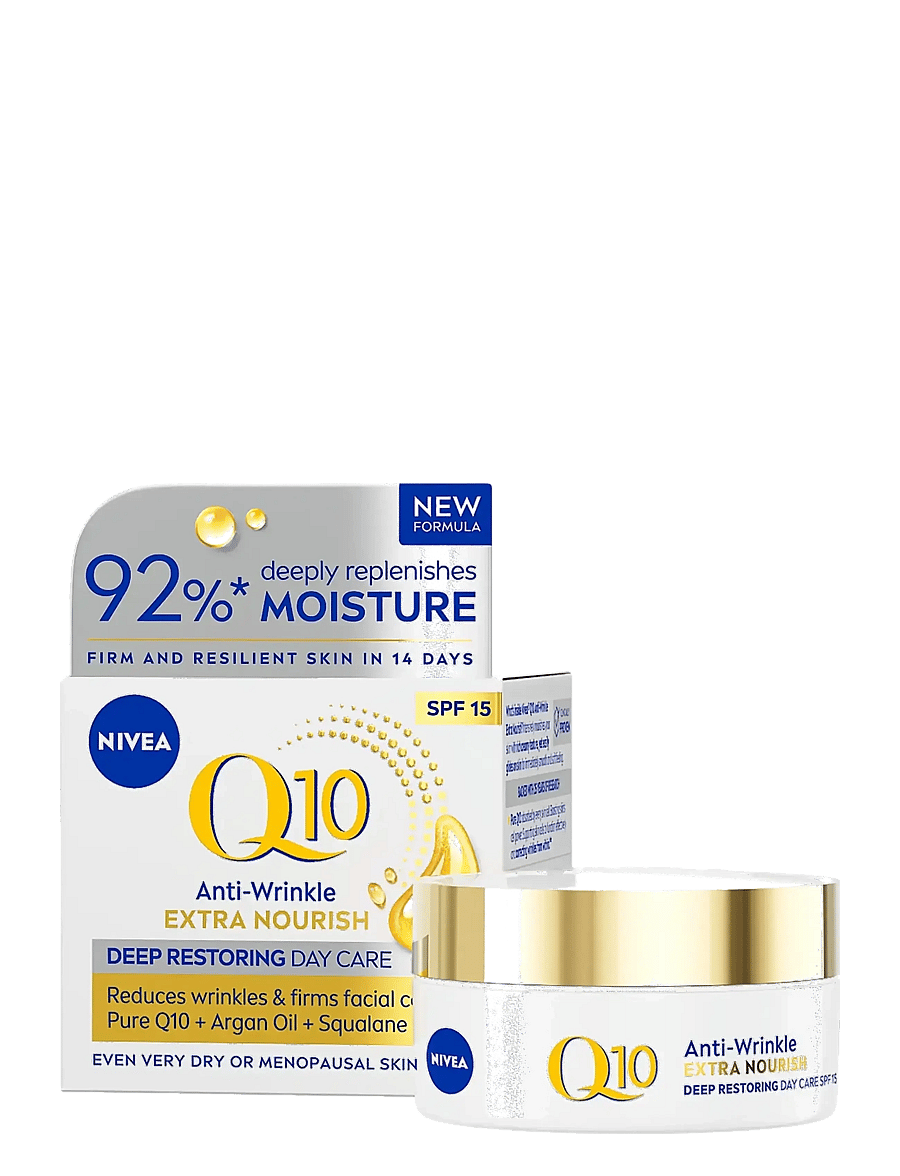 Nivea - Q10 Anti-Wrinkle Extra Nourish Day Cream - clear - 0