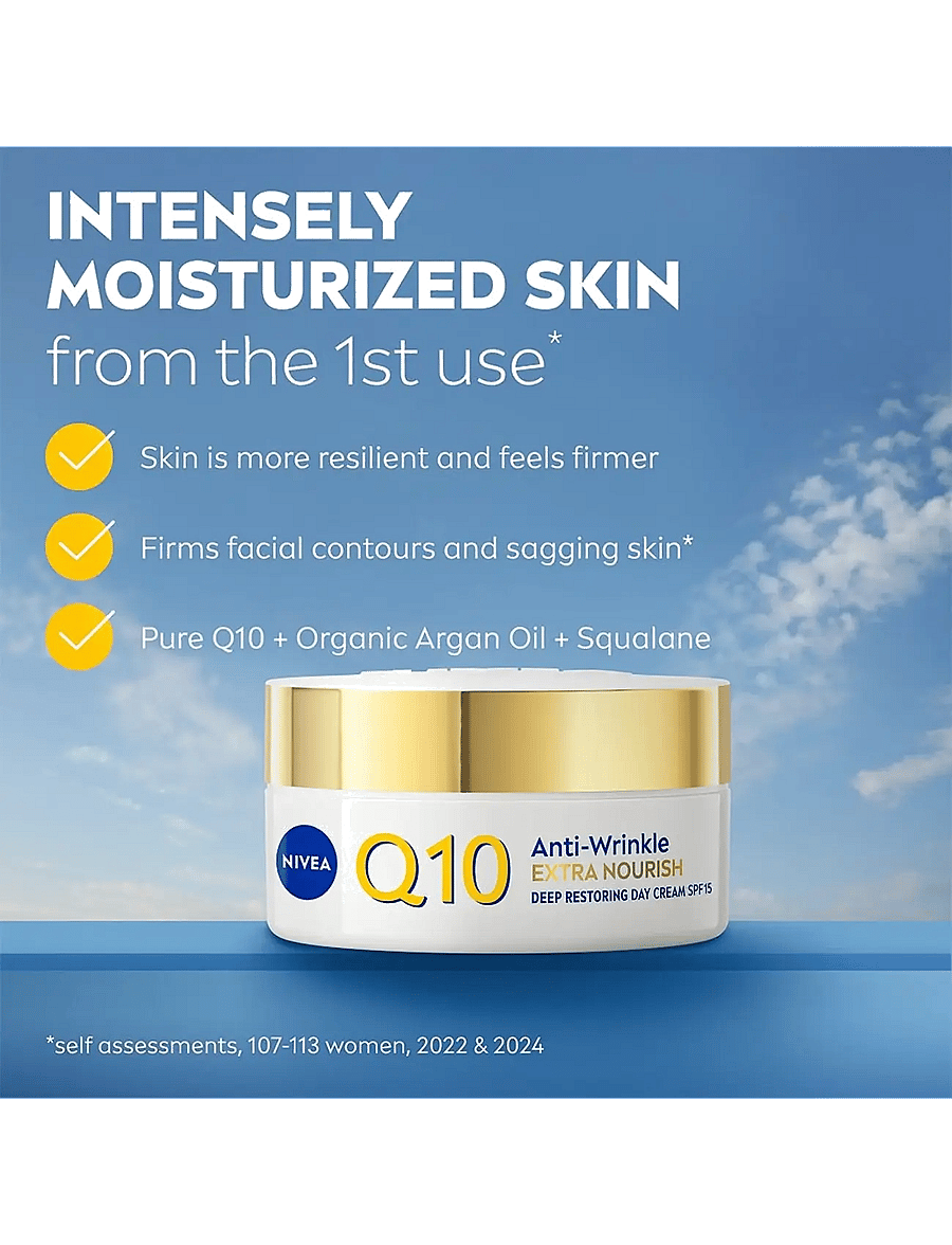 Nivea - Q10 Anti-Wrinkle Extra Nourish Day Cream - clear - 1
