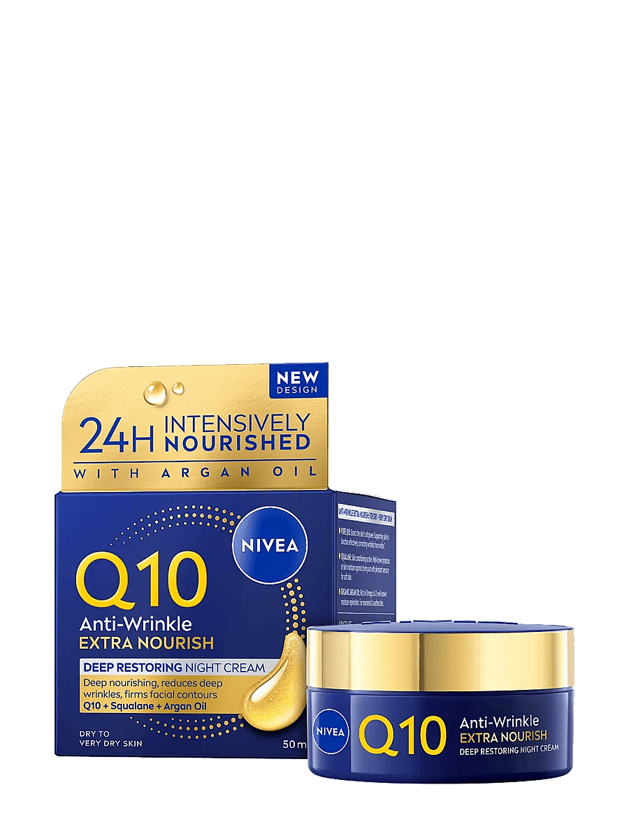 Nivea - Q10 Anti-Wrinkle Extra Nourish Night Cream - clear - 0
