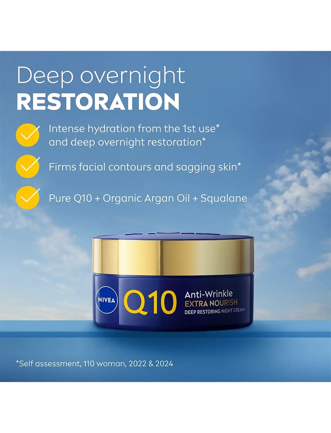 Nivea - Q10 Anti-Wrinkle Extra Nourish Night Cream - clear - 1