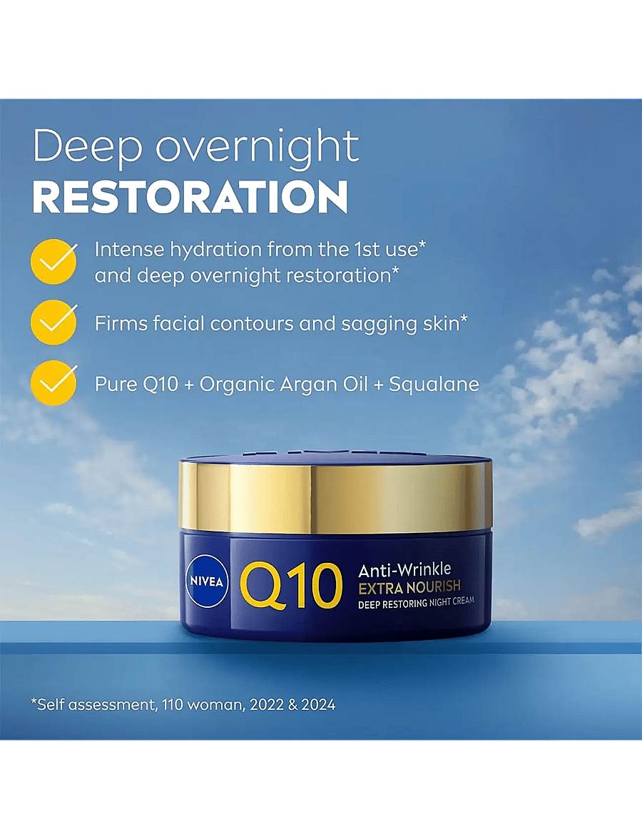 Nivea - Q10 Anti-Wrinkle Extra Nourish Night Cream - clear - 1